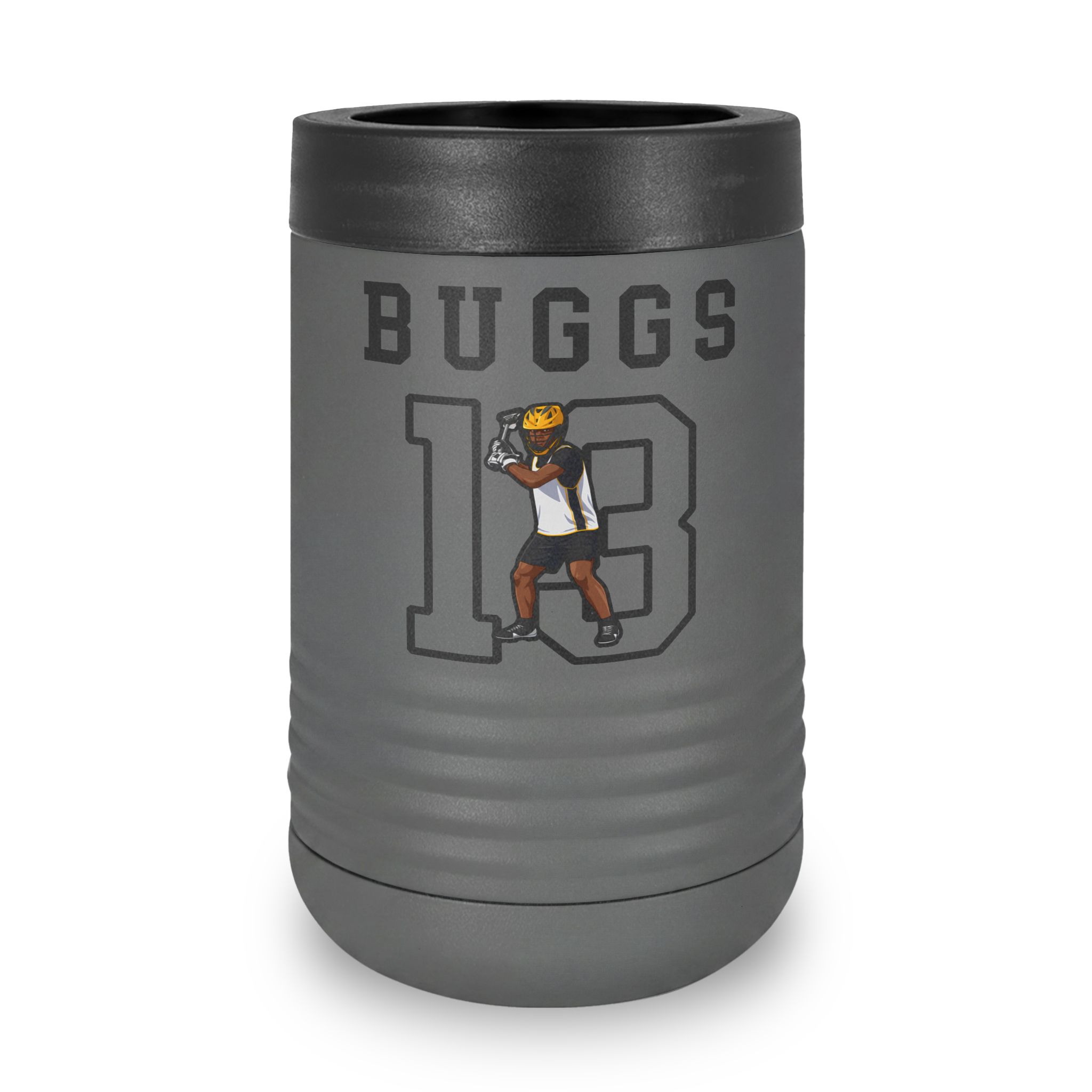Stainless Can Cooler — character_shirsey in Grey