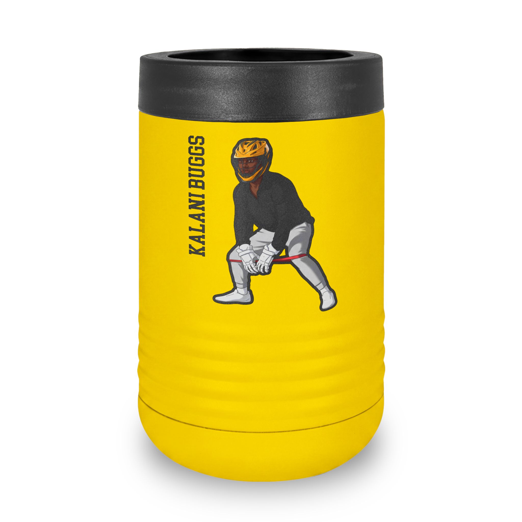 Stainless Can Cooler — character_name_vertical in Yellow