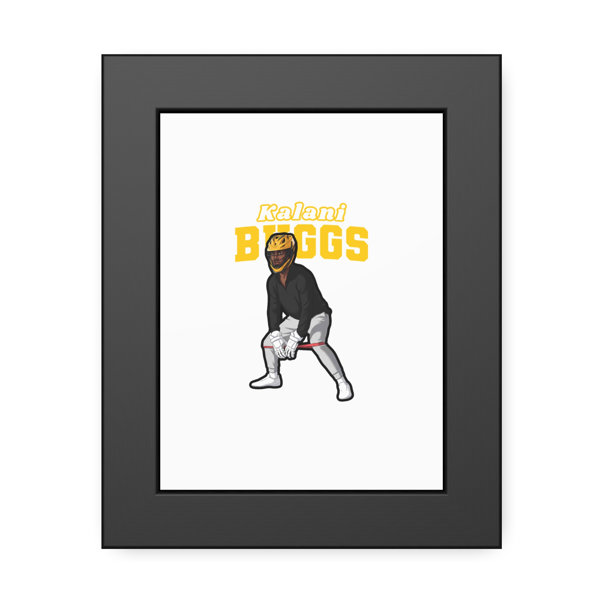 Framed Poster — character_name_arch in Black