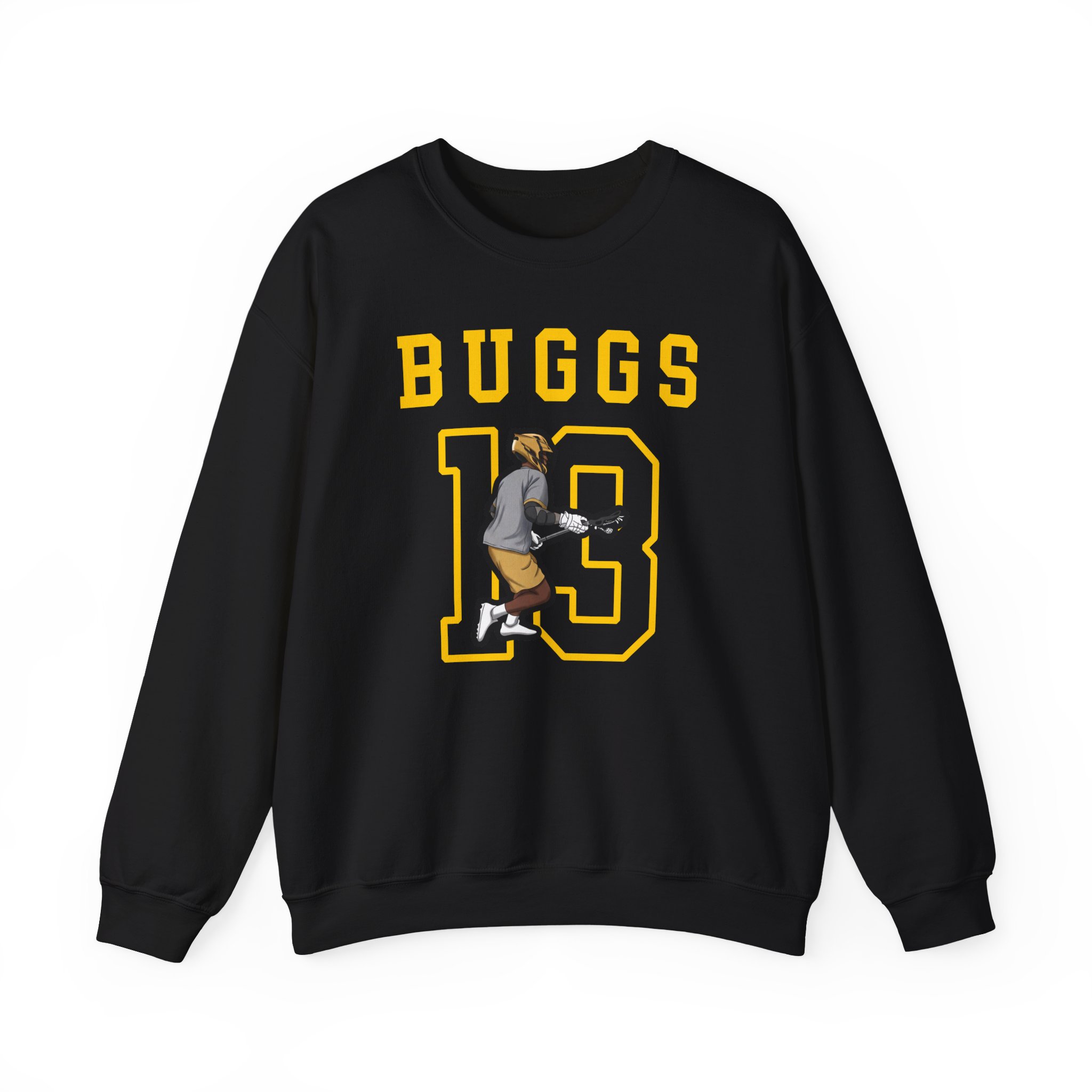 Crewneck Sweatshirt — character_shirsey in Black