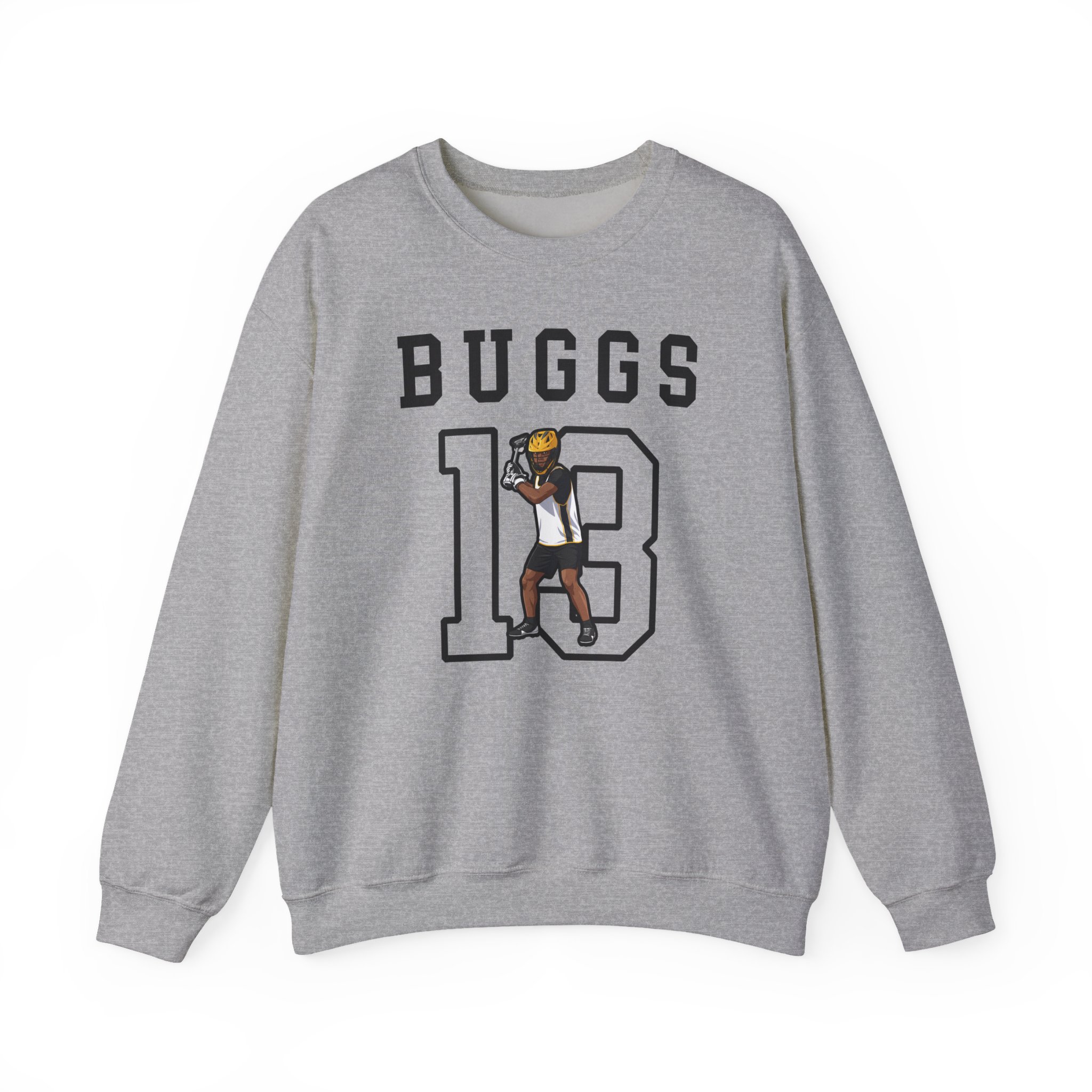 Crewneck Sweatshirt — character_shirsey in Grey