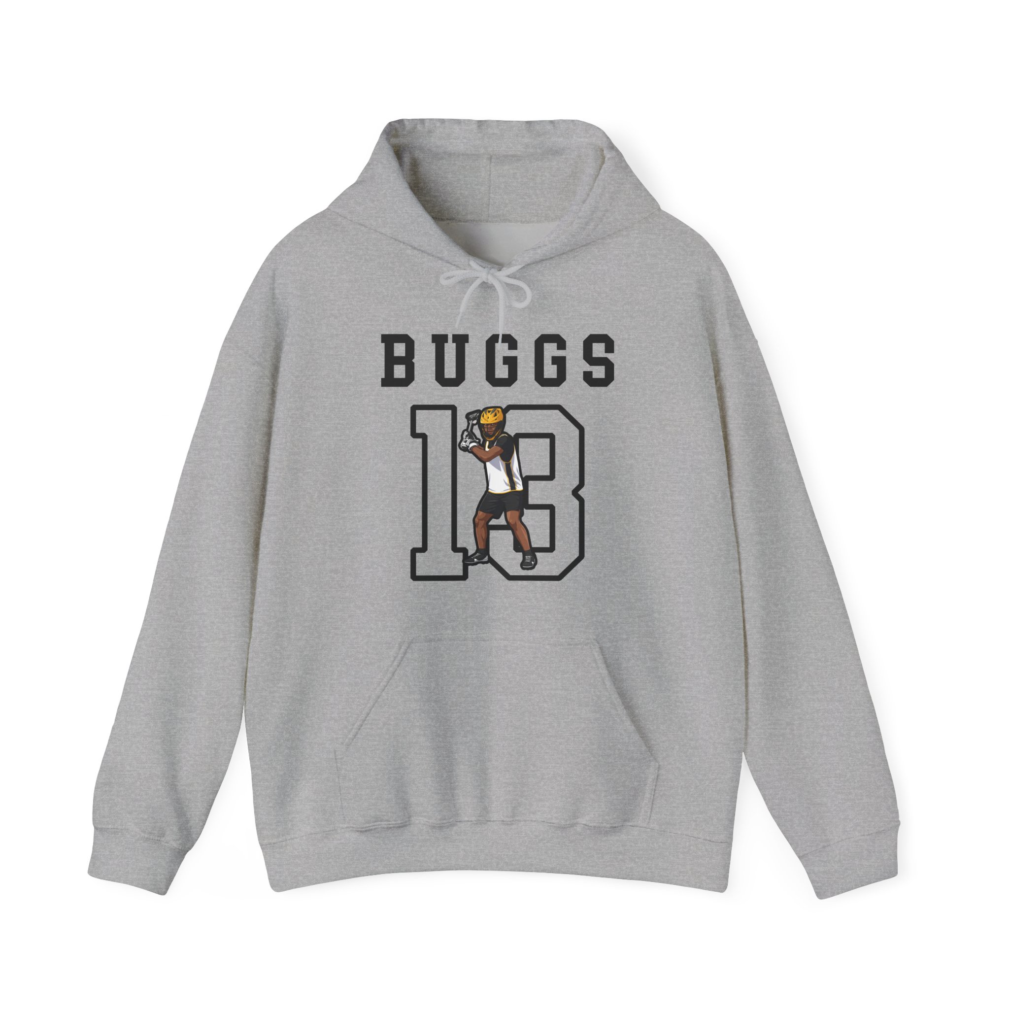 Hoodie — character_shirsey in Grey