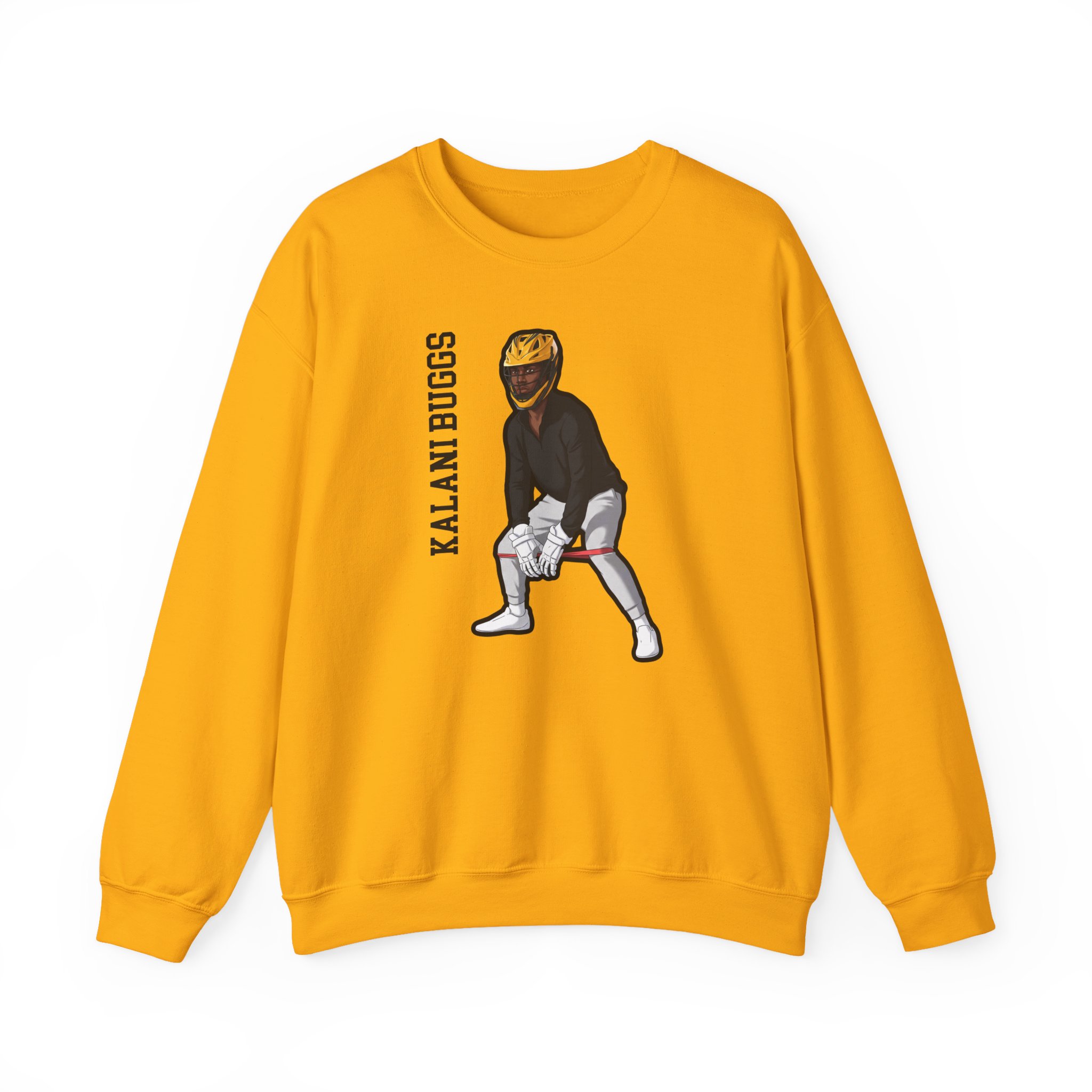 Crewneck Sweatshirt — character_name_vertical in Gold