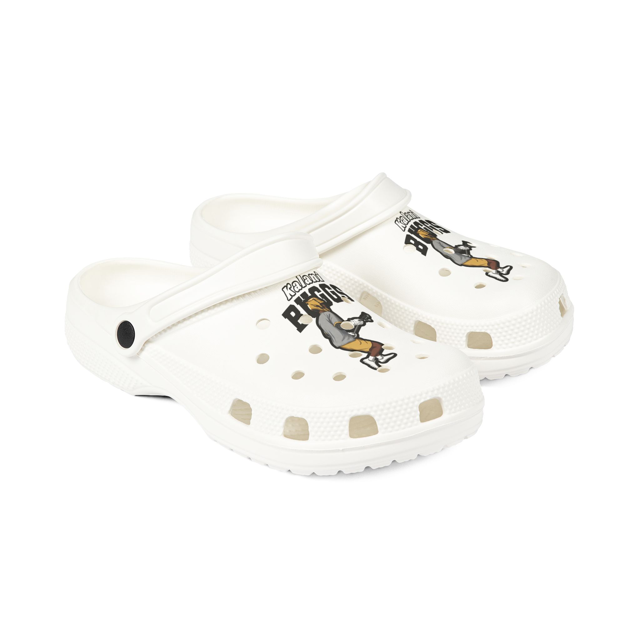 Rubber Clogs — character_name_arch in White