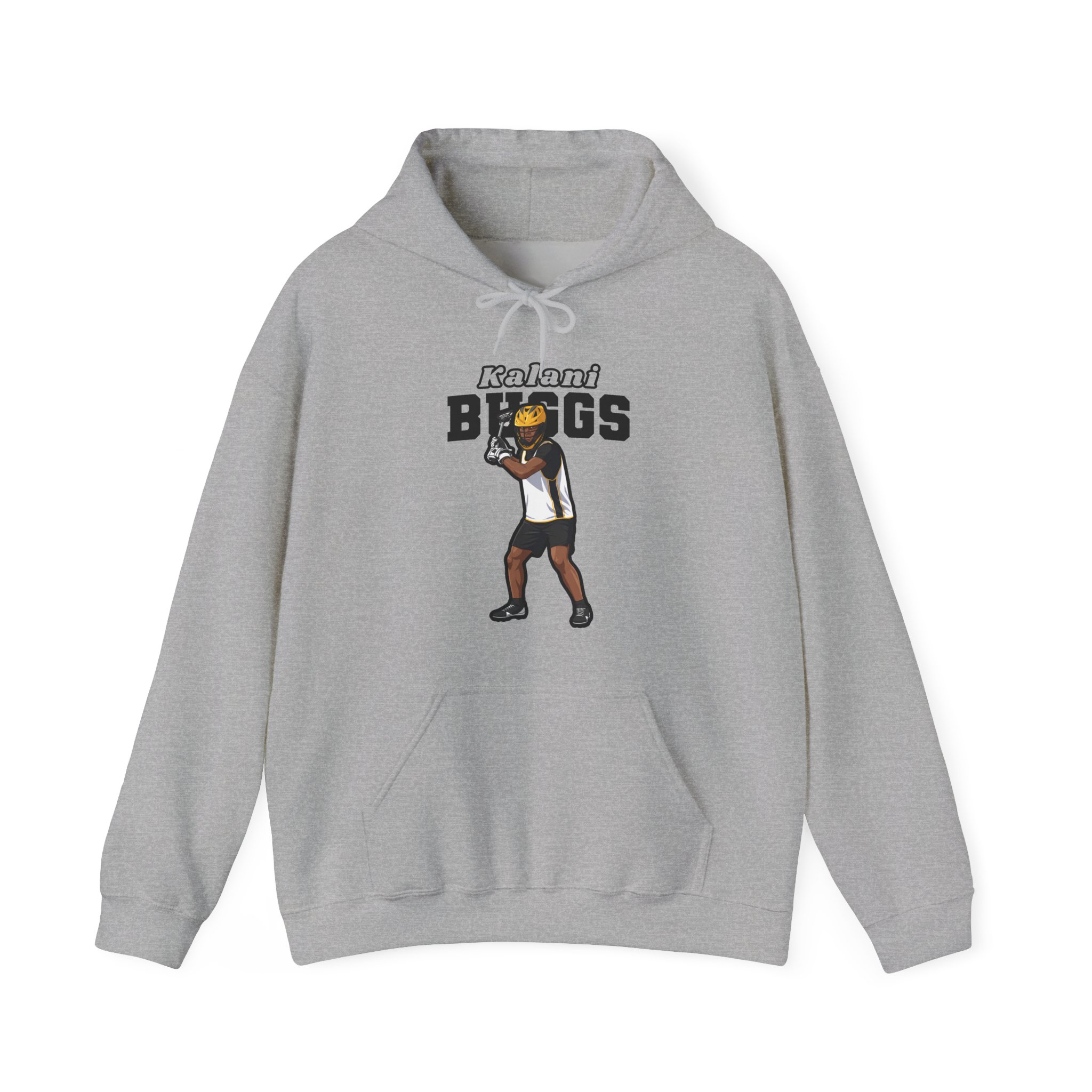 Hoodie — character_name_arch in Grey