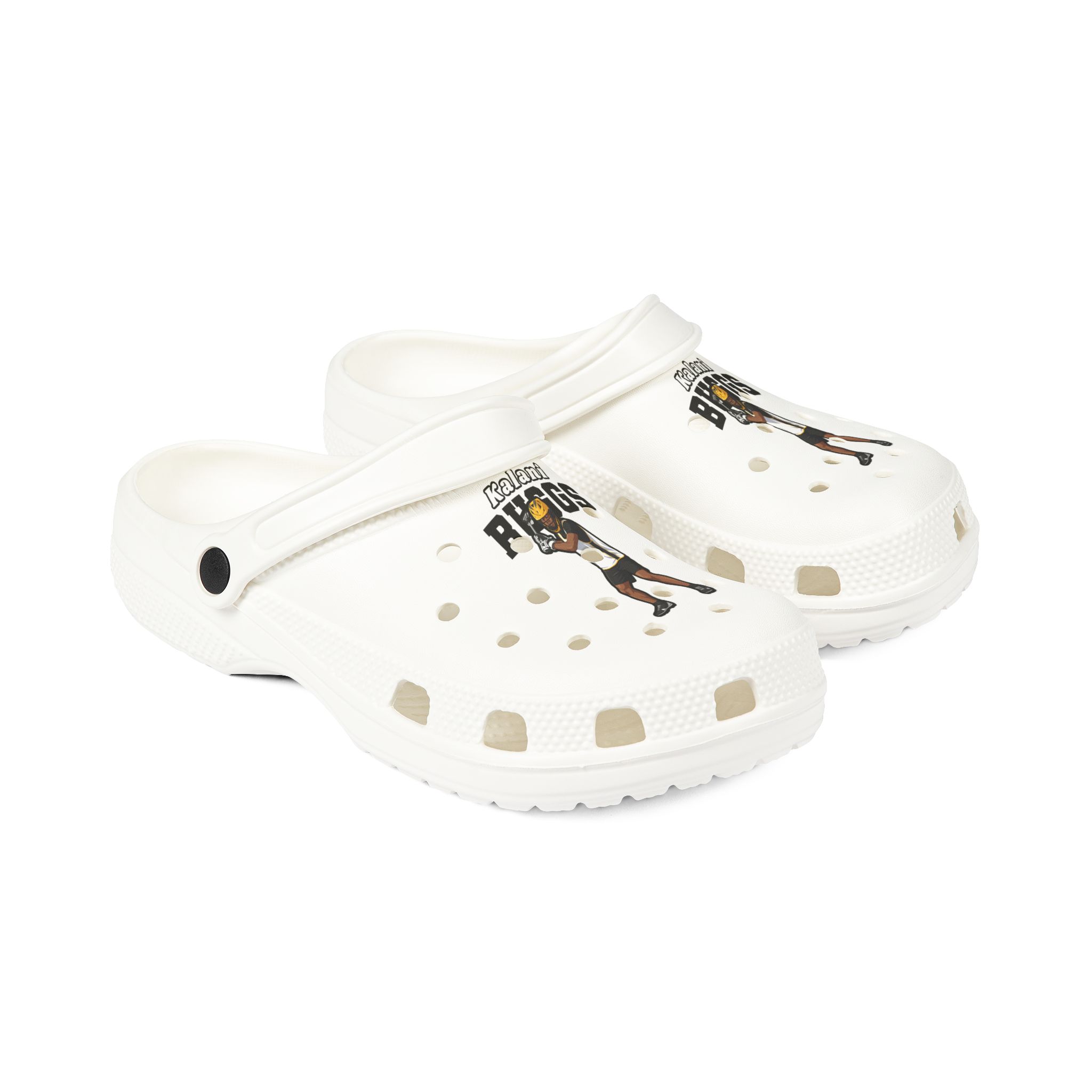 Rubber Clogs — character_name_arch in White