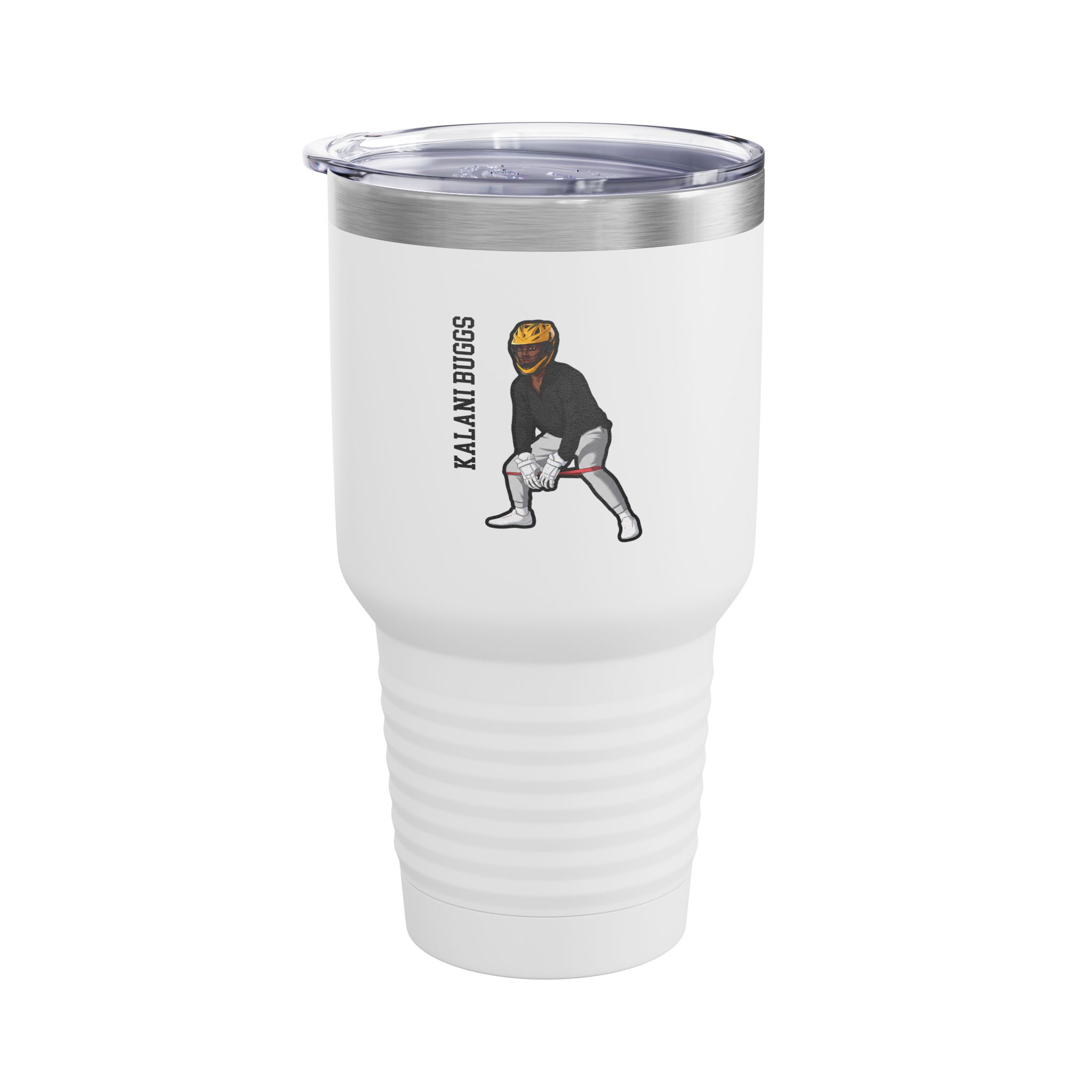 30oz Tumbler — character_name_vertical in White