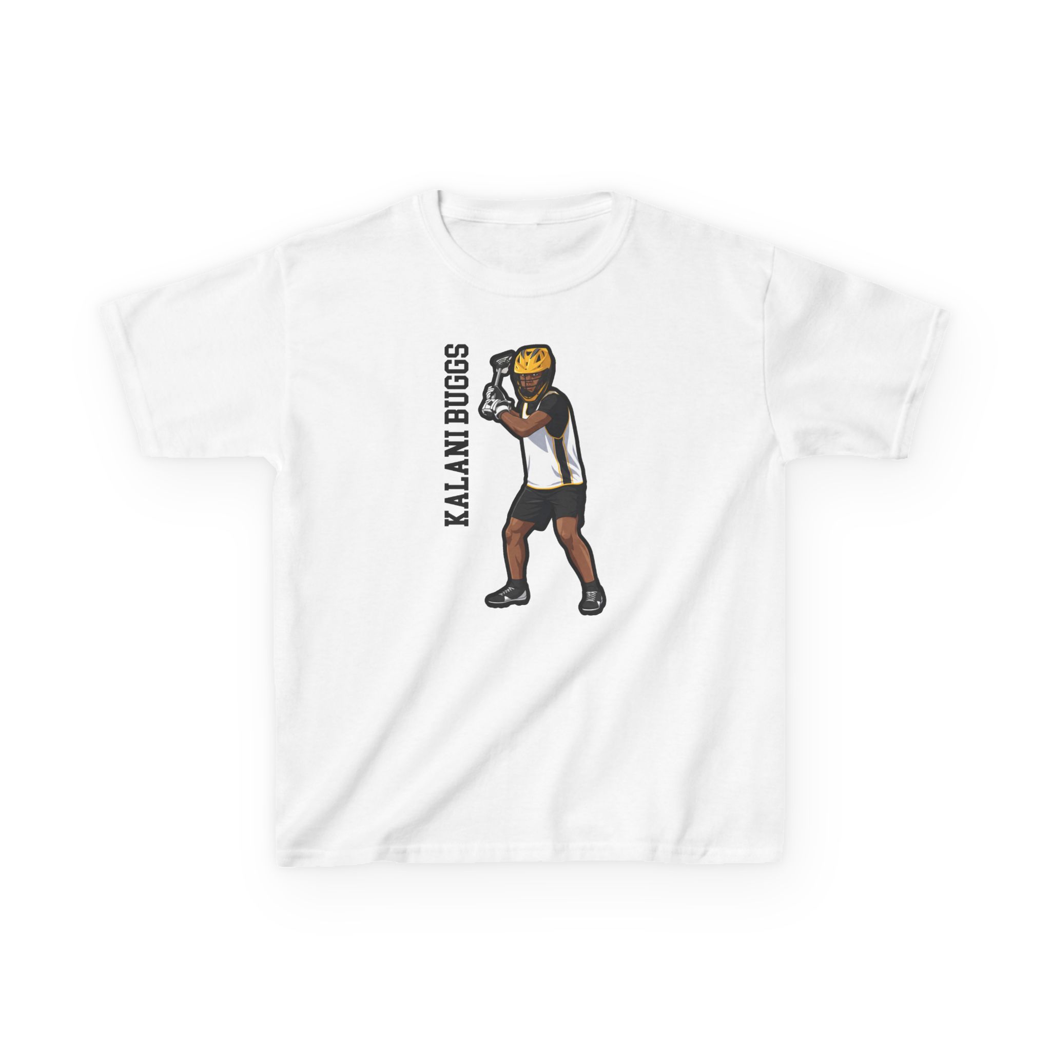 Youth Tee — character_name_vertical in White