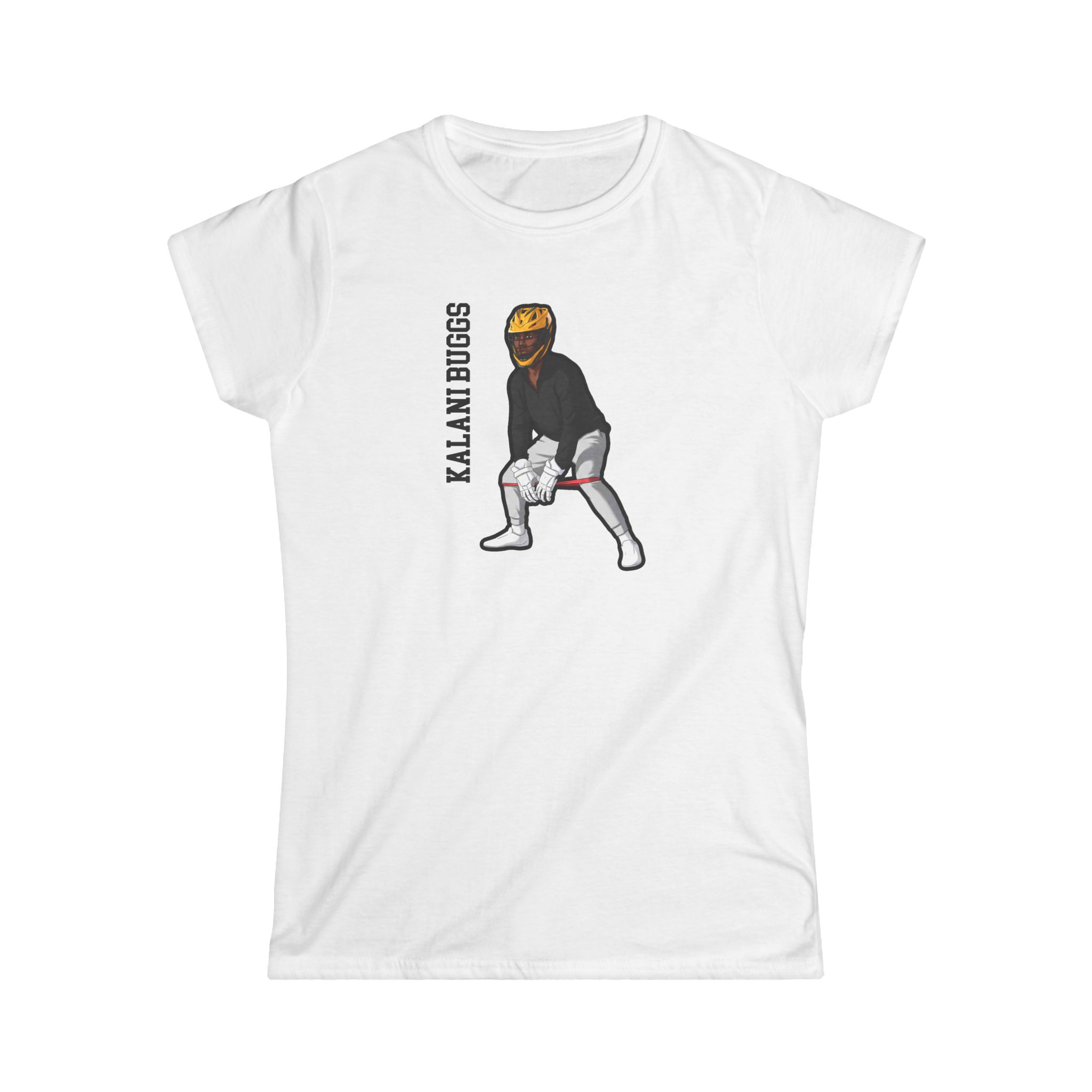 Women's Softstyle Tee — character_name_vertical in White