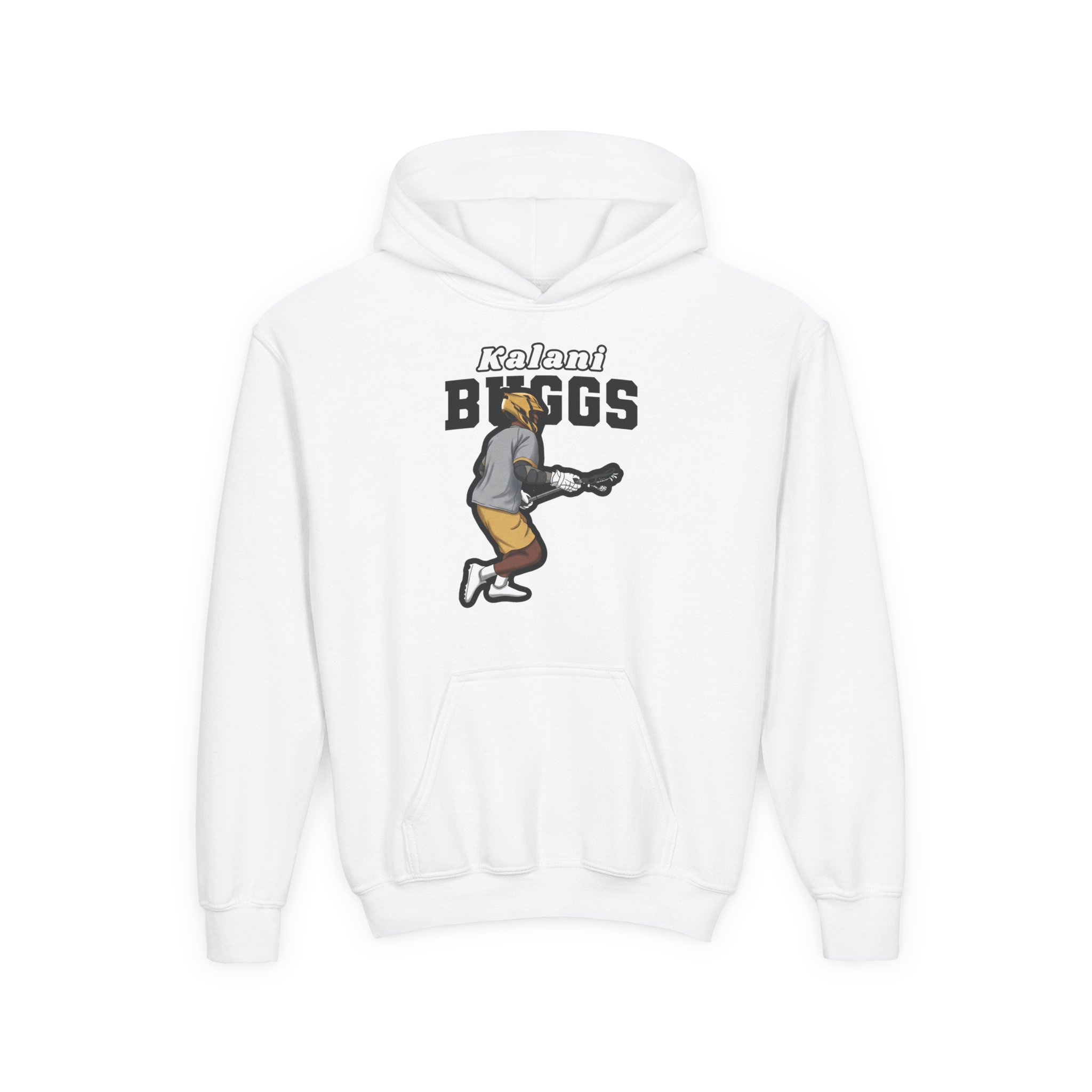 Youth Hoodie — character_name_arch in White