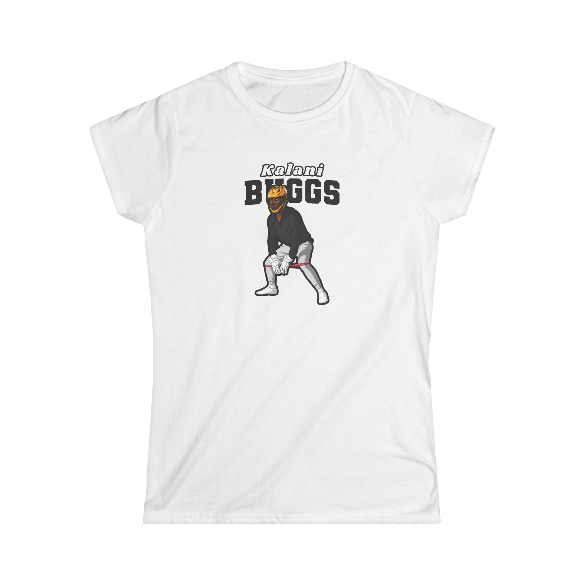Women's Softstyle Tee — character_name_arch in White