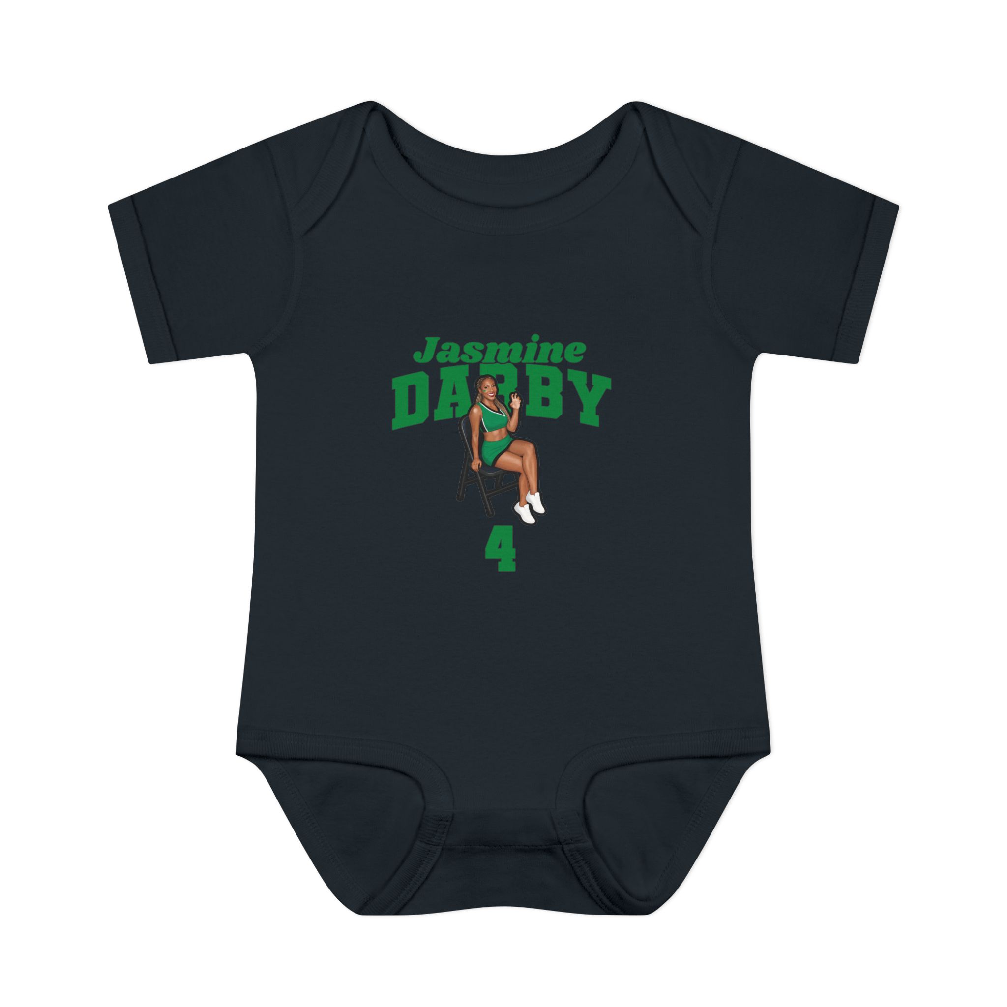 Baby Onesie — character_signature_arch in Black