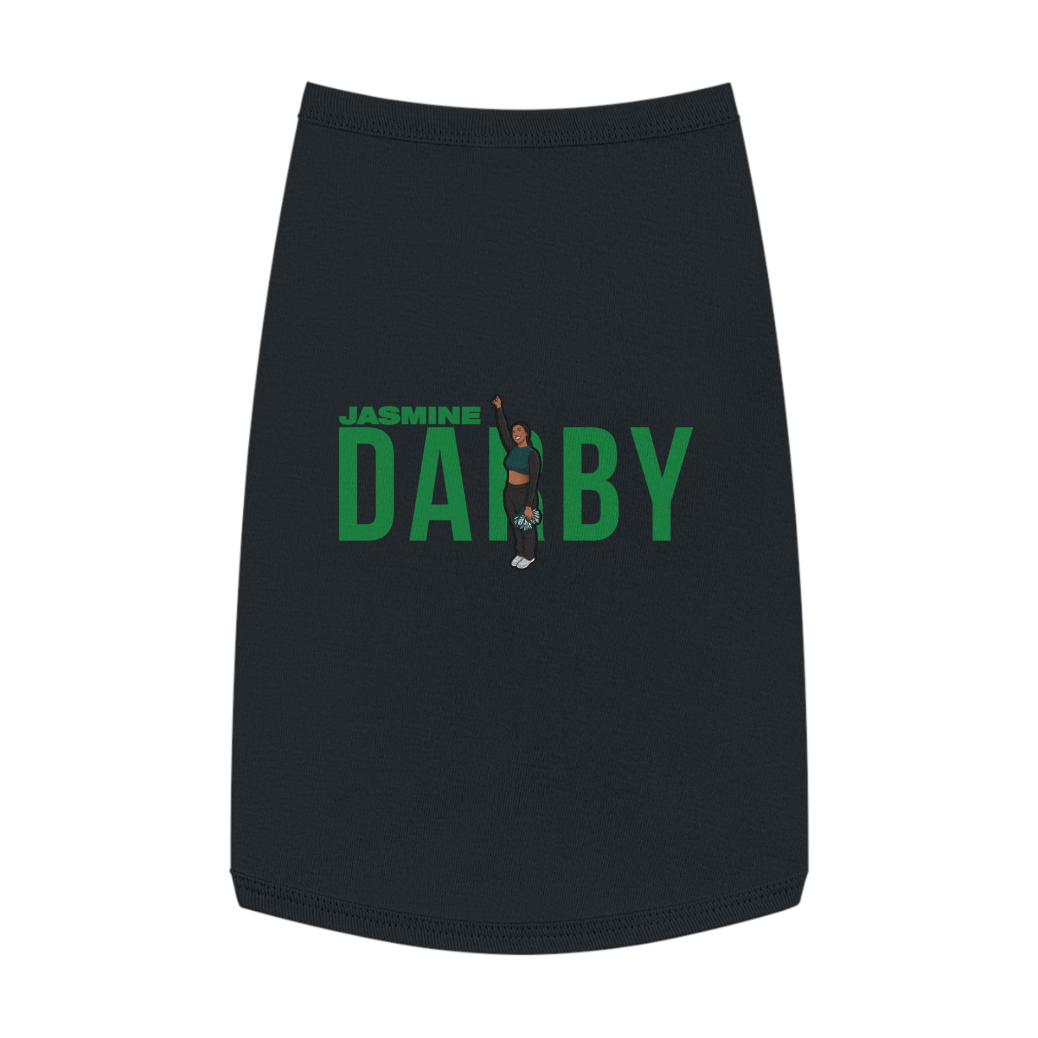 Pet Tank Top — character_player_name in Black
