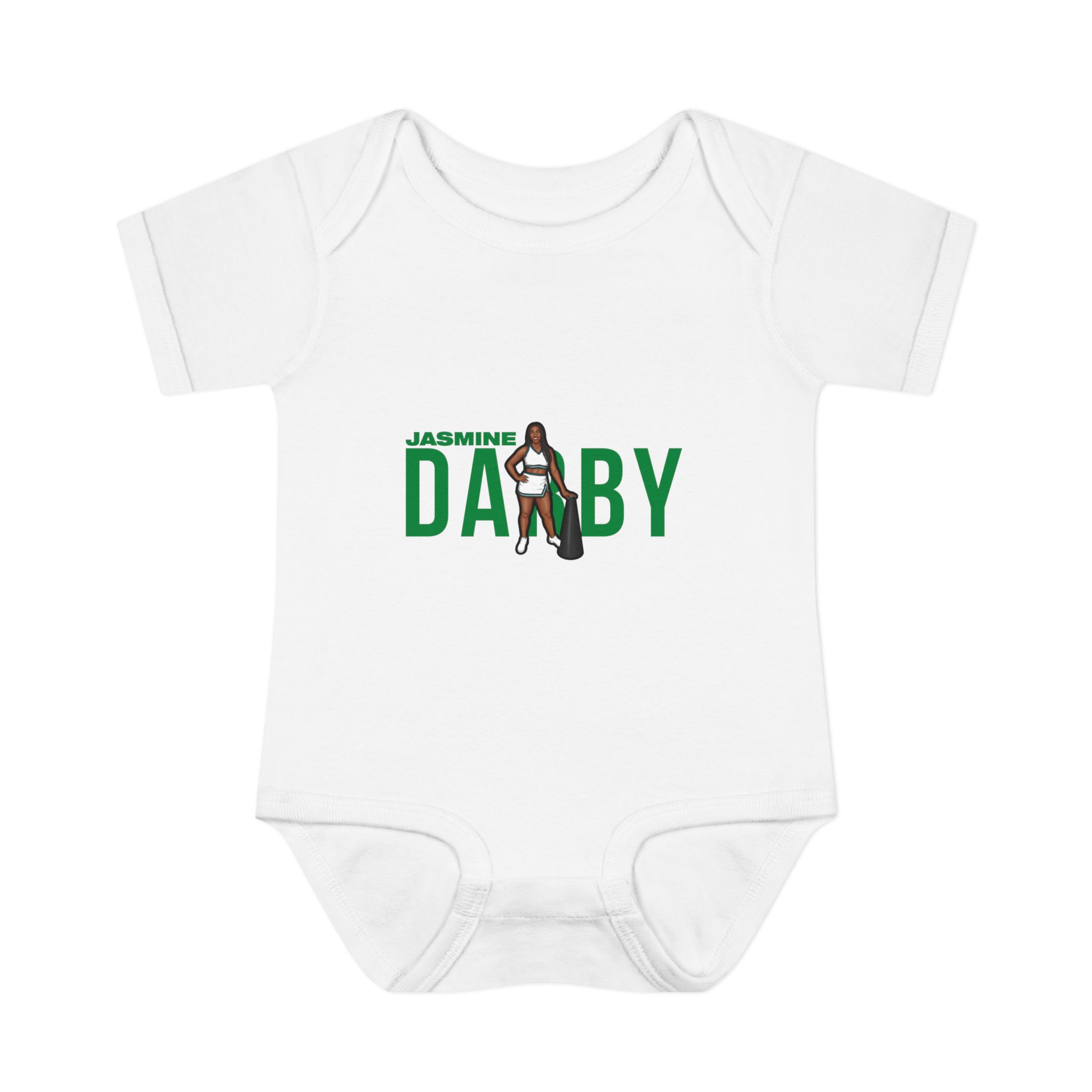 Baby Onesie — character_player_name in White