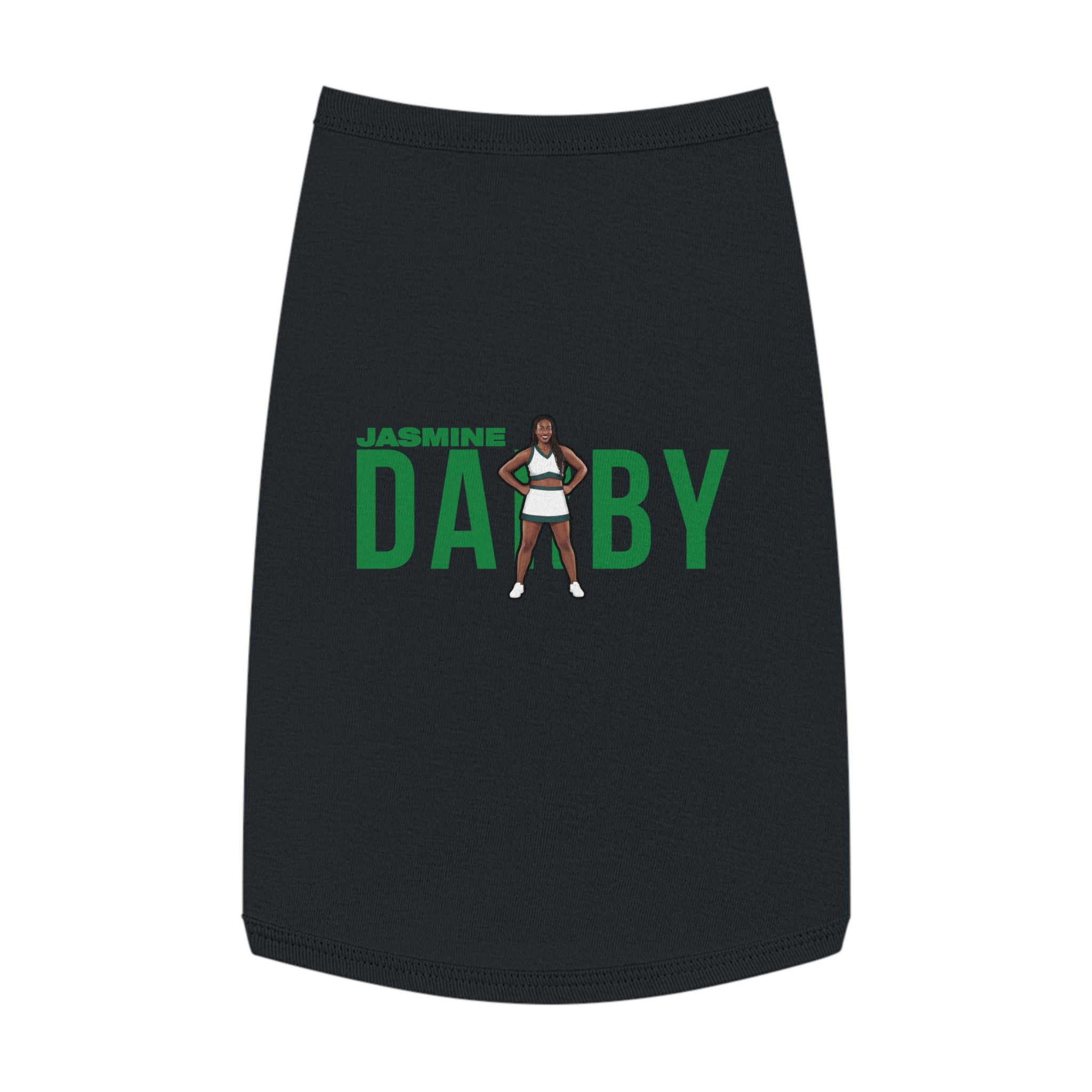 Pet Tank Top — character_player_name in Black