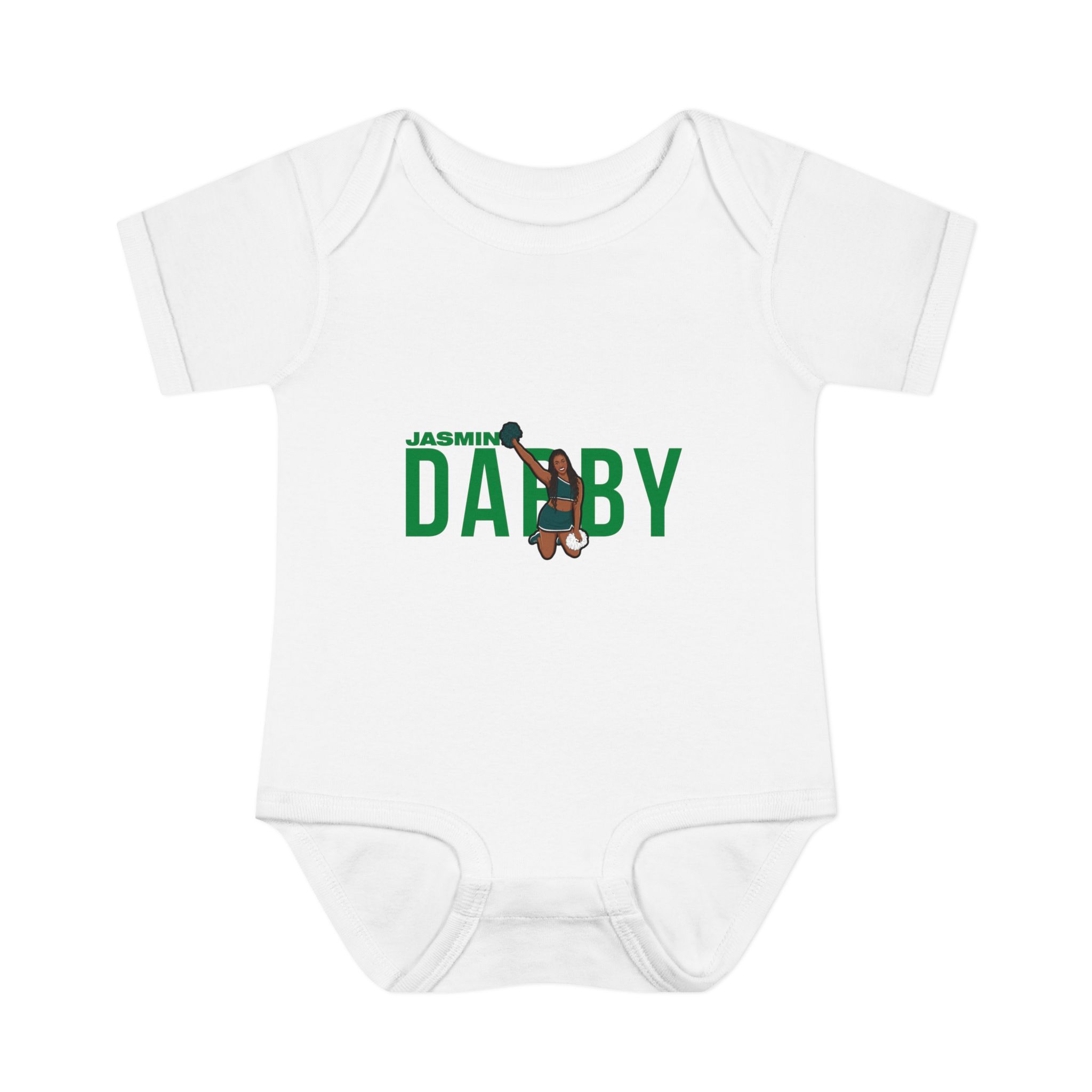 Baby Onesie — character_player_name in White