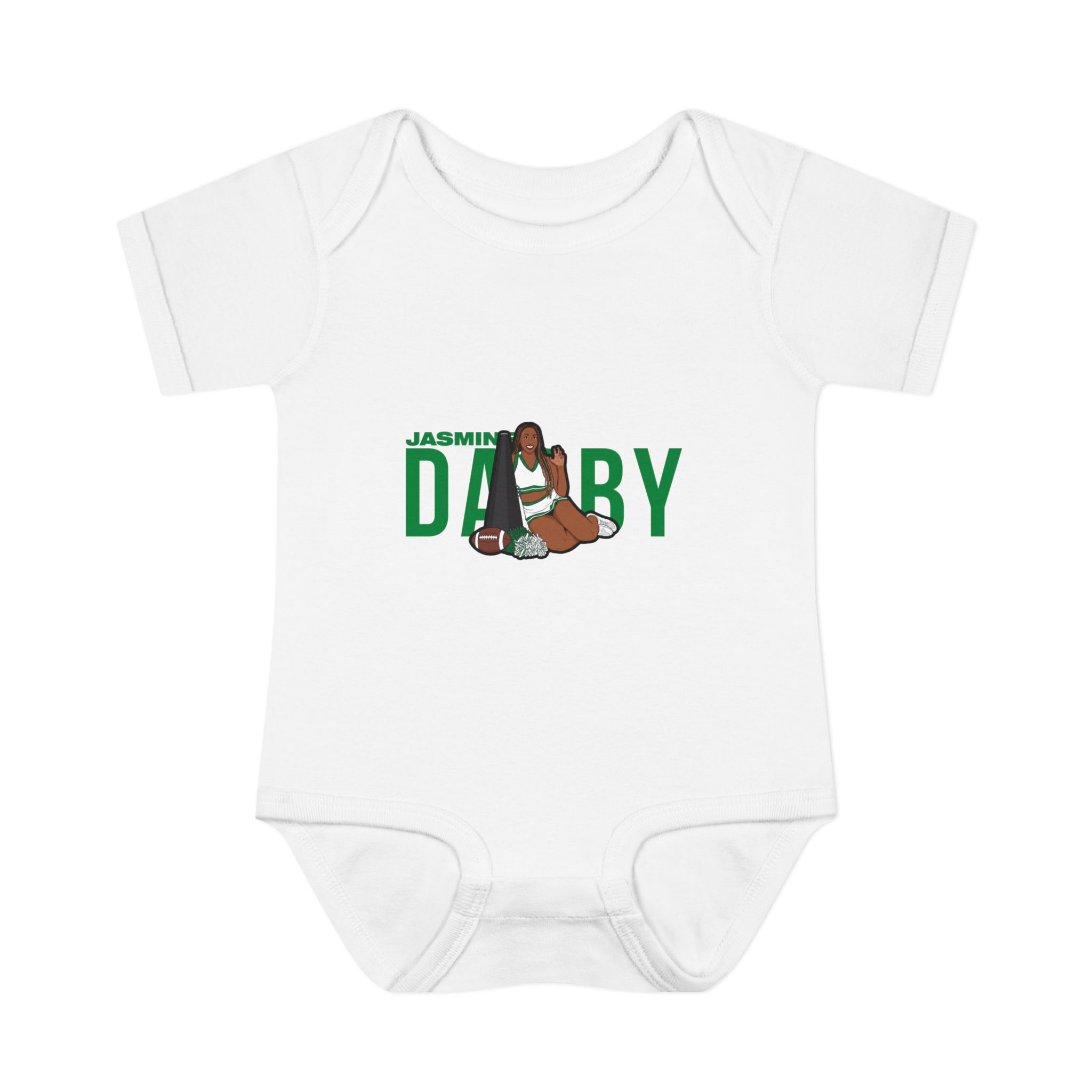 Baby Onesie — character_player_name in White
