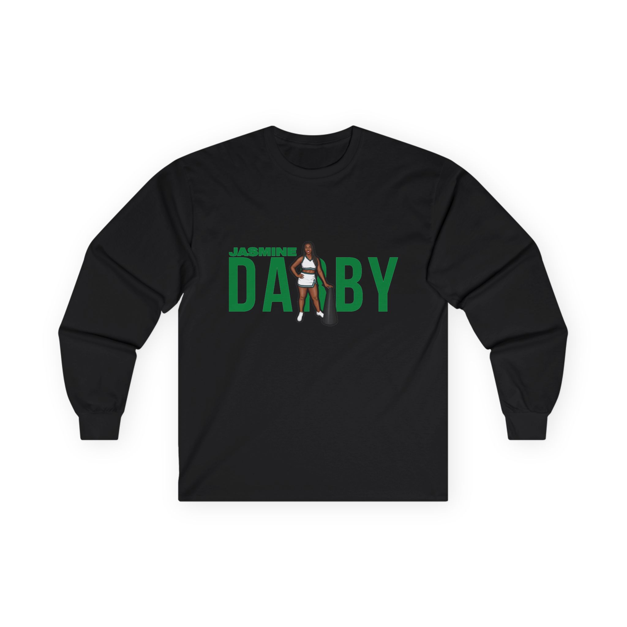 Long Sleeve Tee — character_player_name in Black