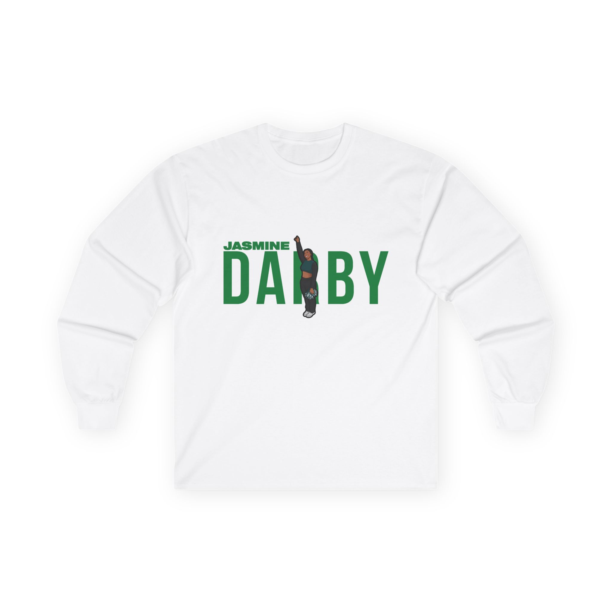 Long Sleeve Tee — character_player_name in White