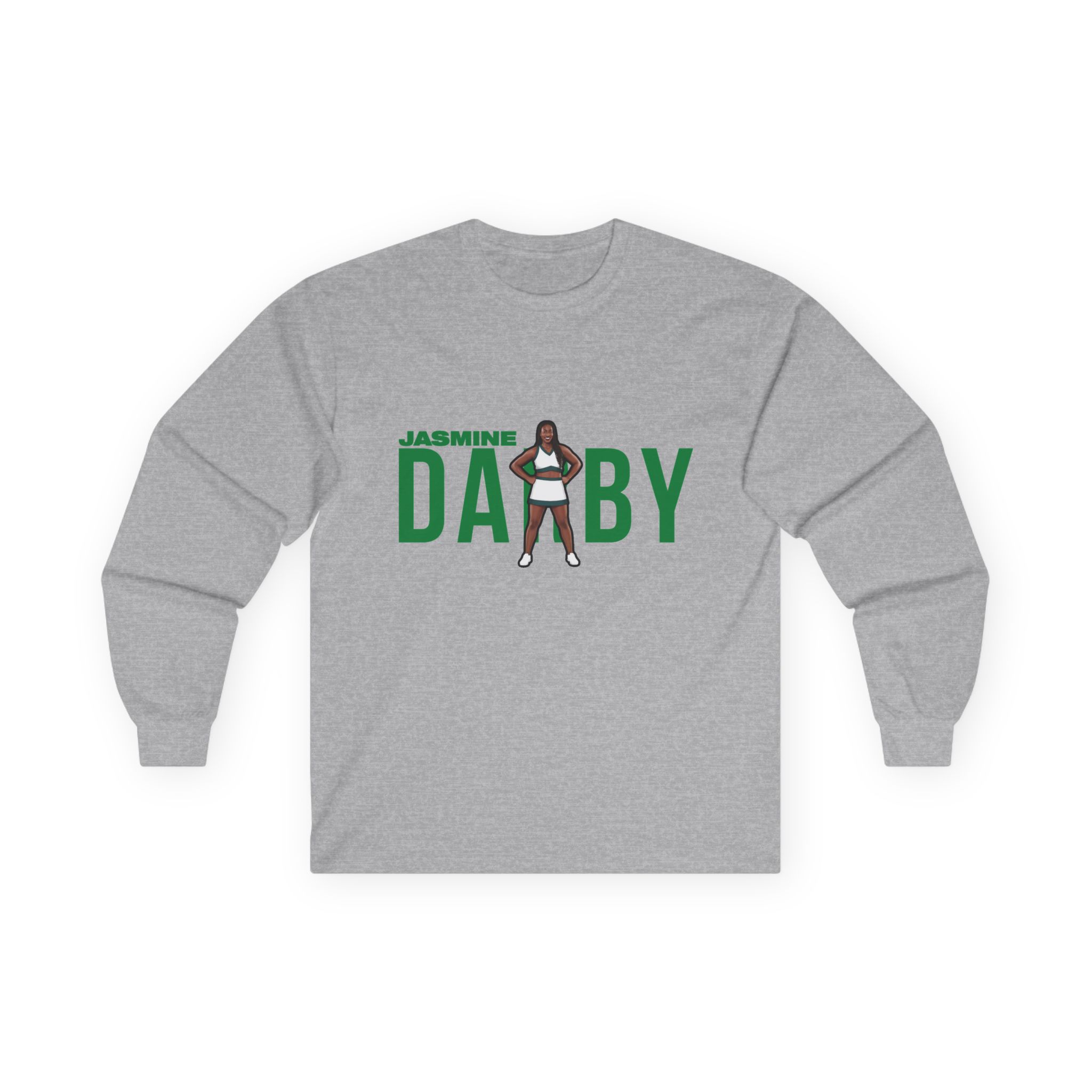 Long Sleeve Tee — character_player_name in Grey