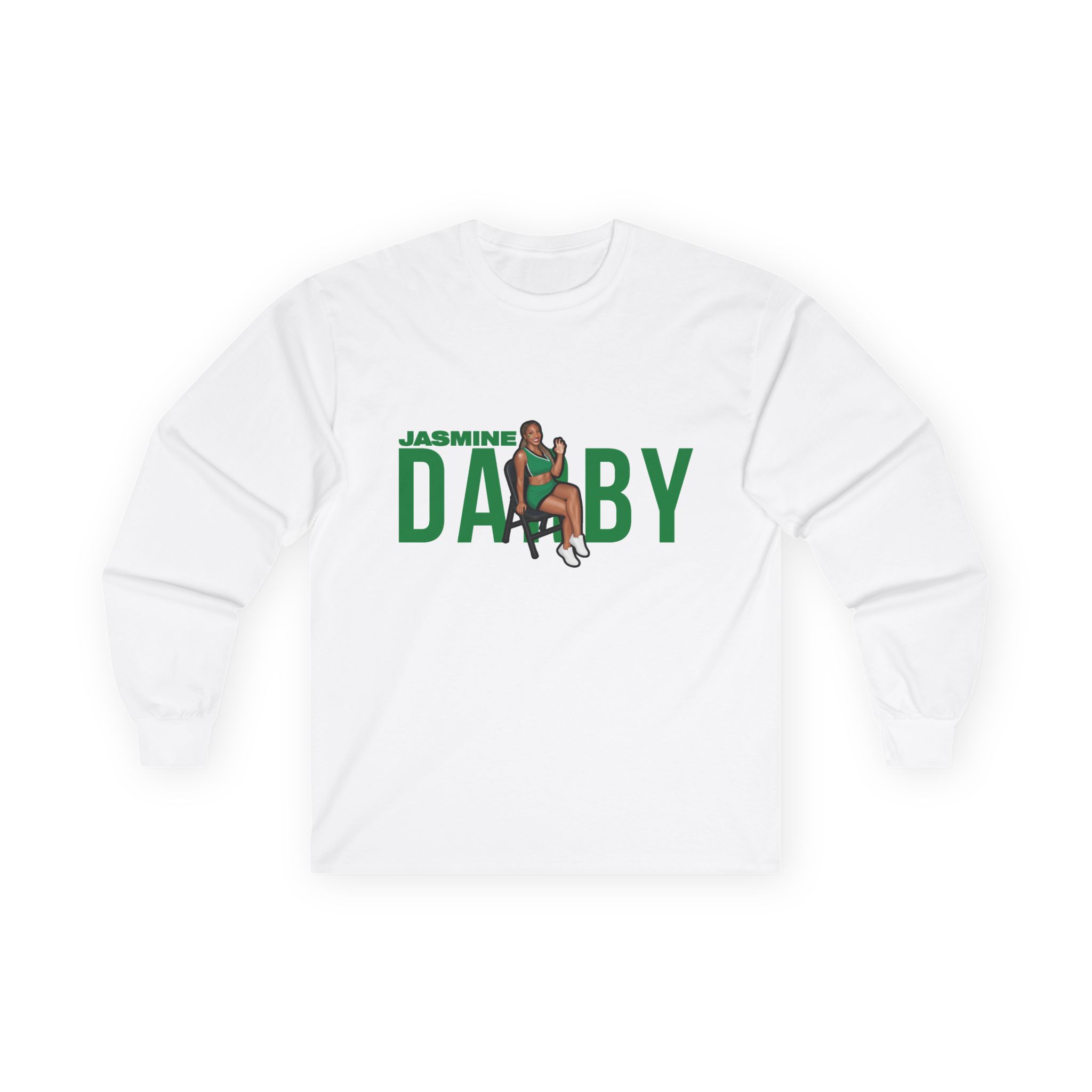 Long Sleeve Tee — character_player_name in White