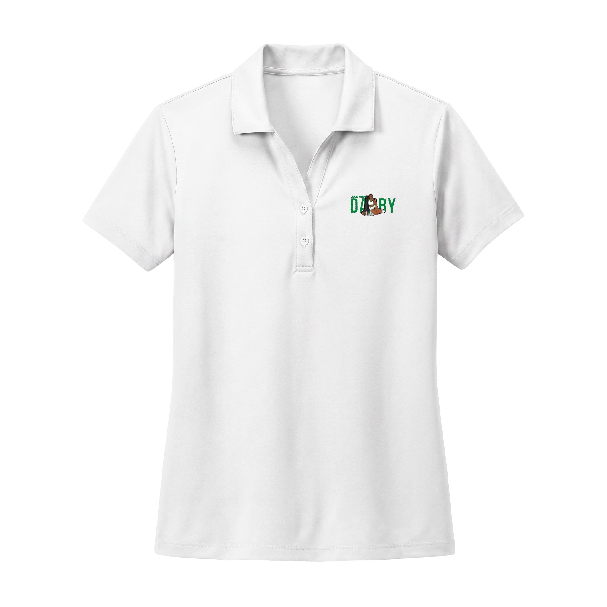 Women's Polo — character_player_name in White
