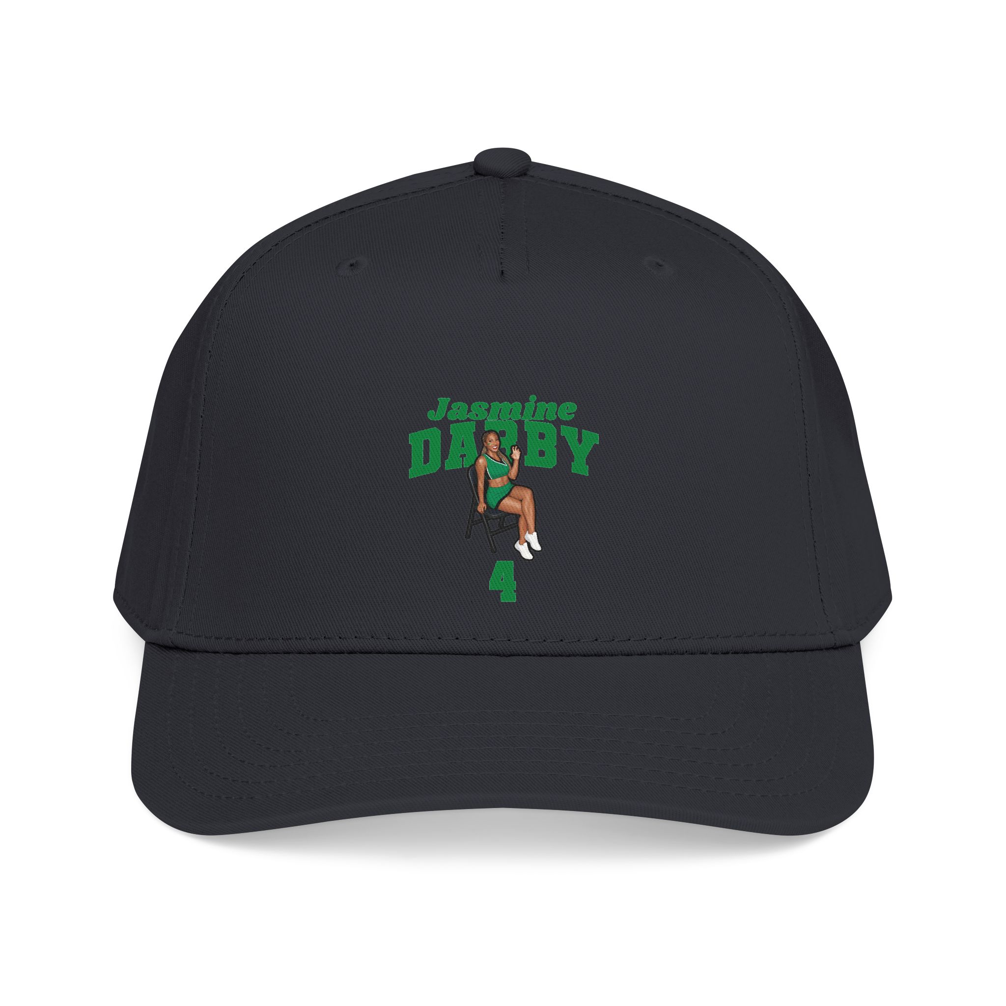 Baseball Cap — character_signature_arch in Black