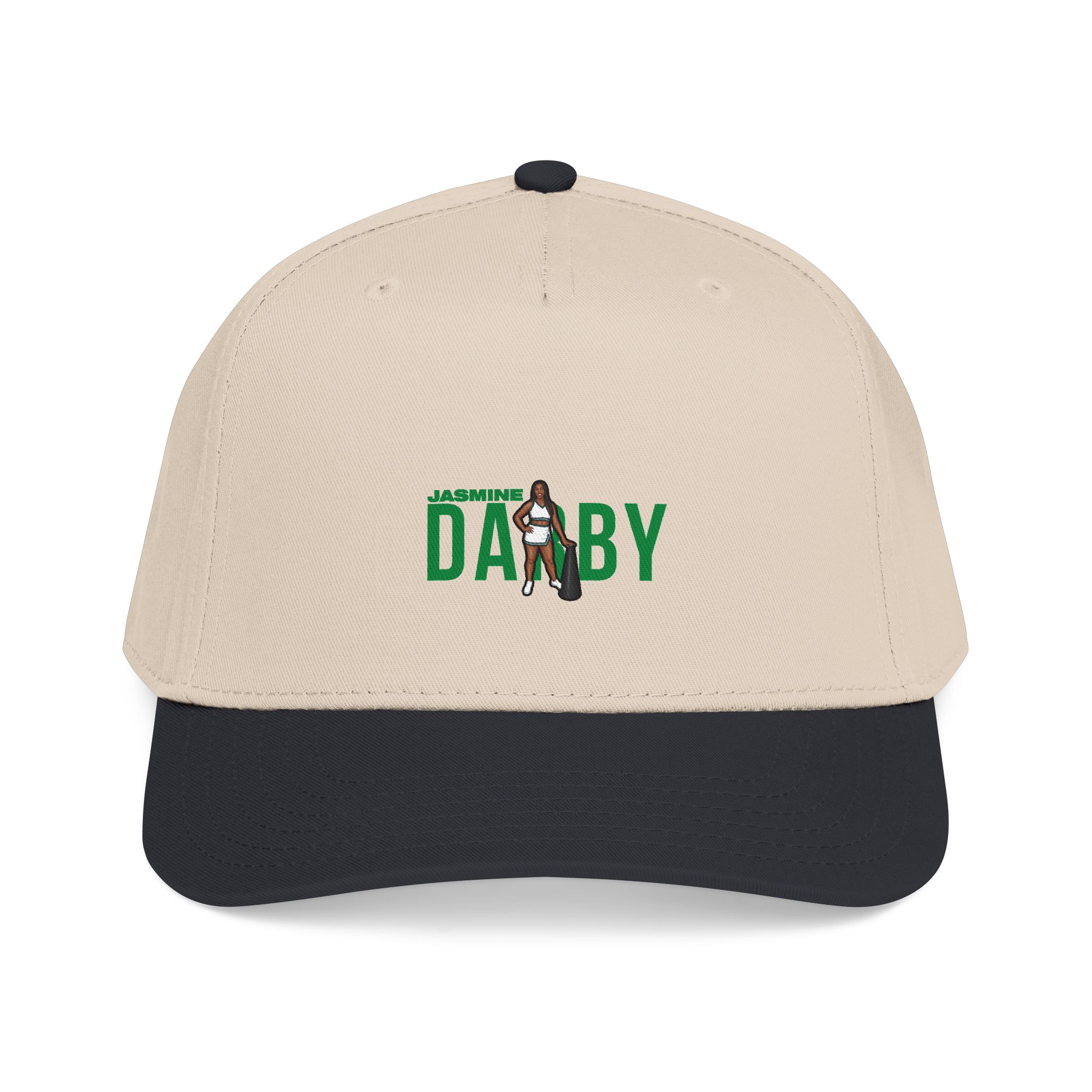 Baseball Cap — character_player_name in Black / Natural