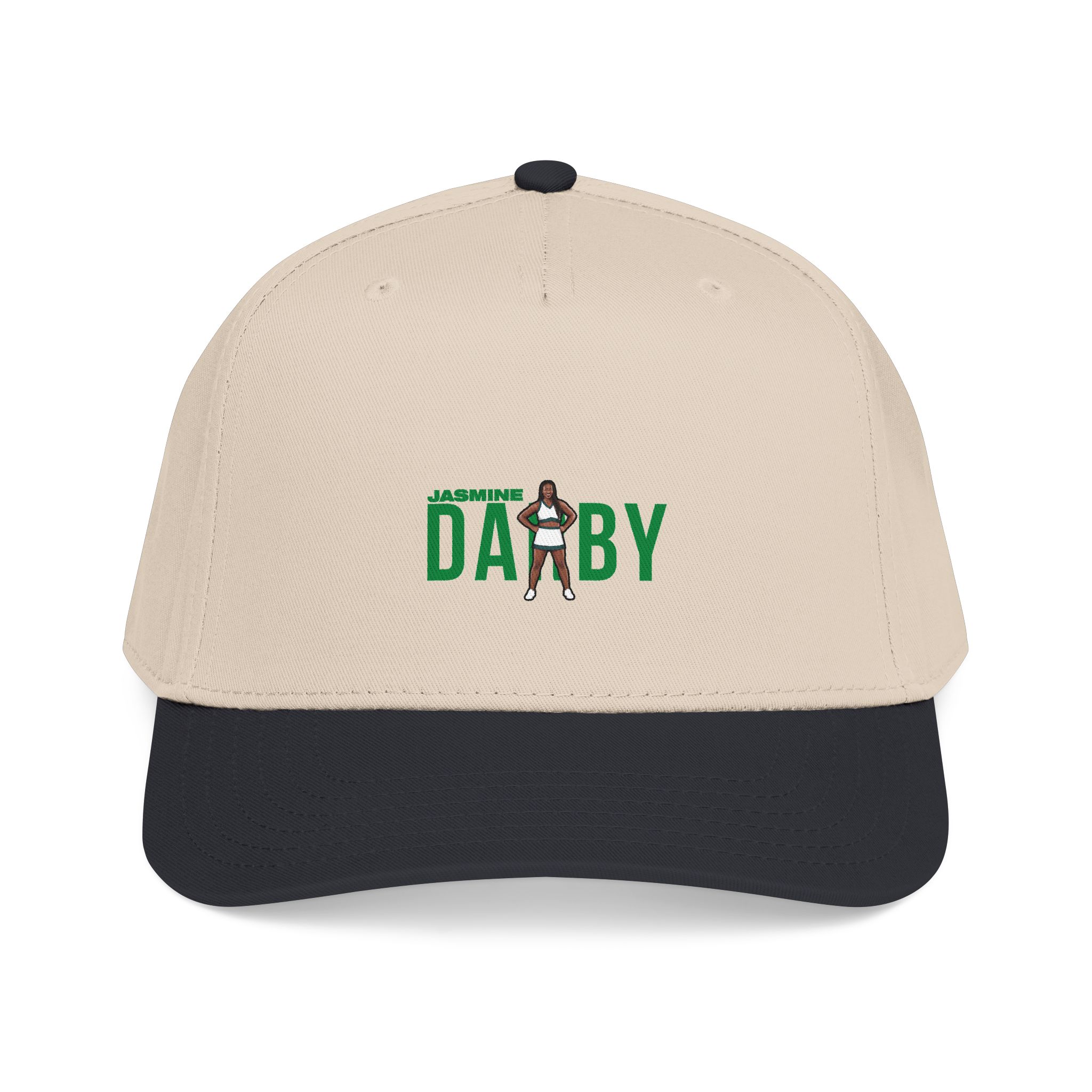 Baseball Cap — character_player_name in Black / Natural
