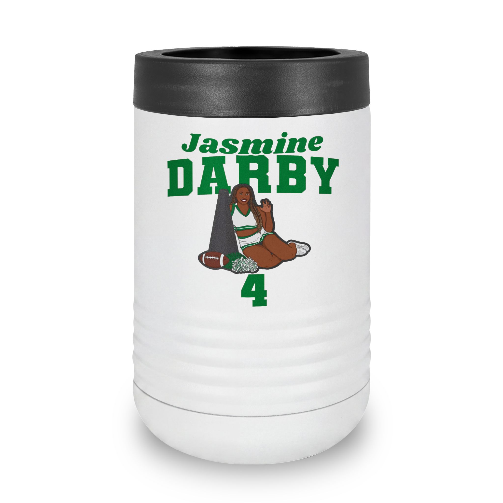 Stainless Can Cooler — character_signature_arch in White