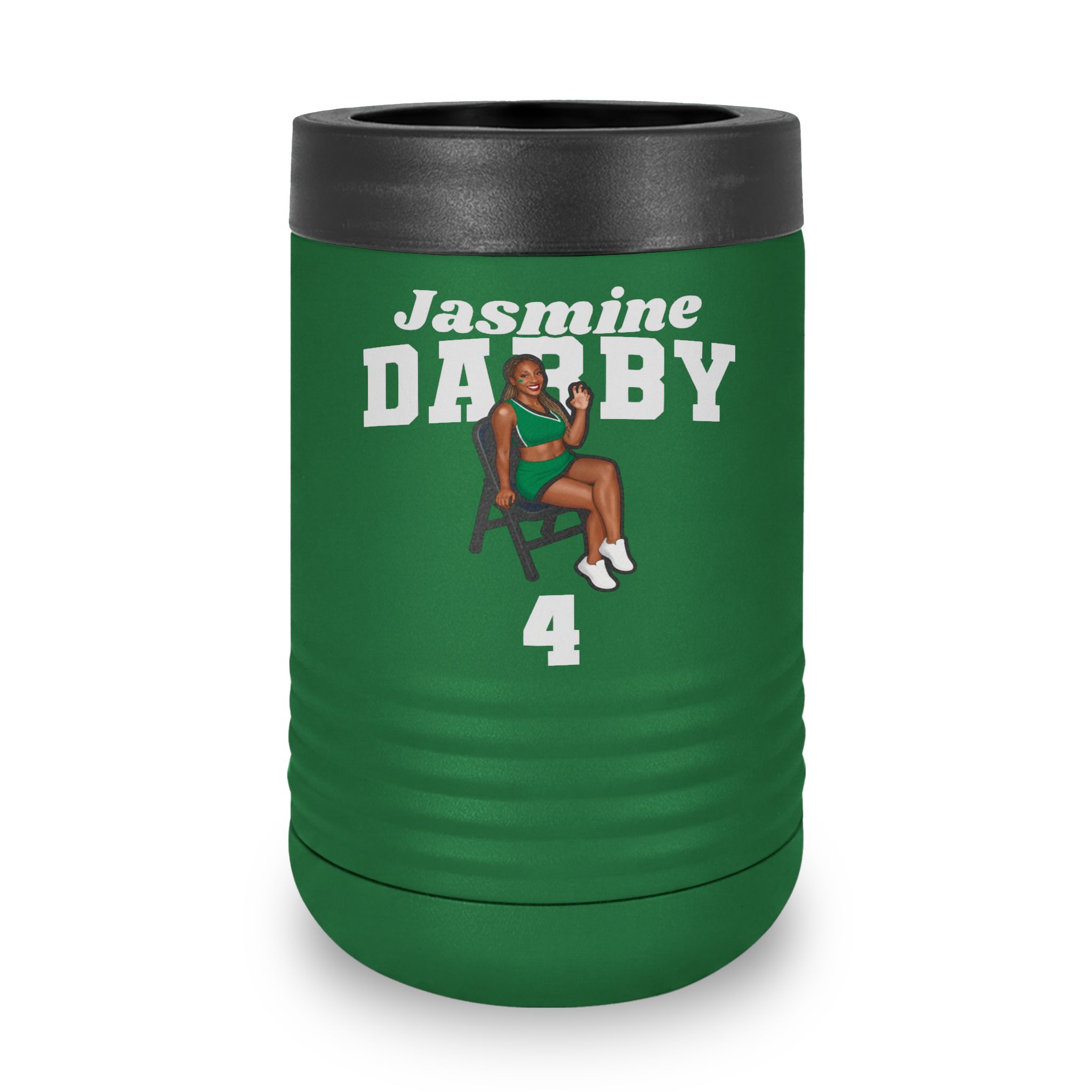 Stainless Can Cooler — character_signature_arch in Green