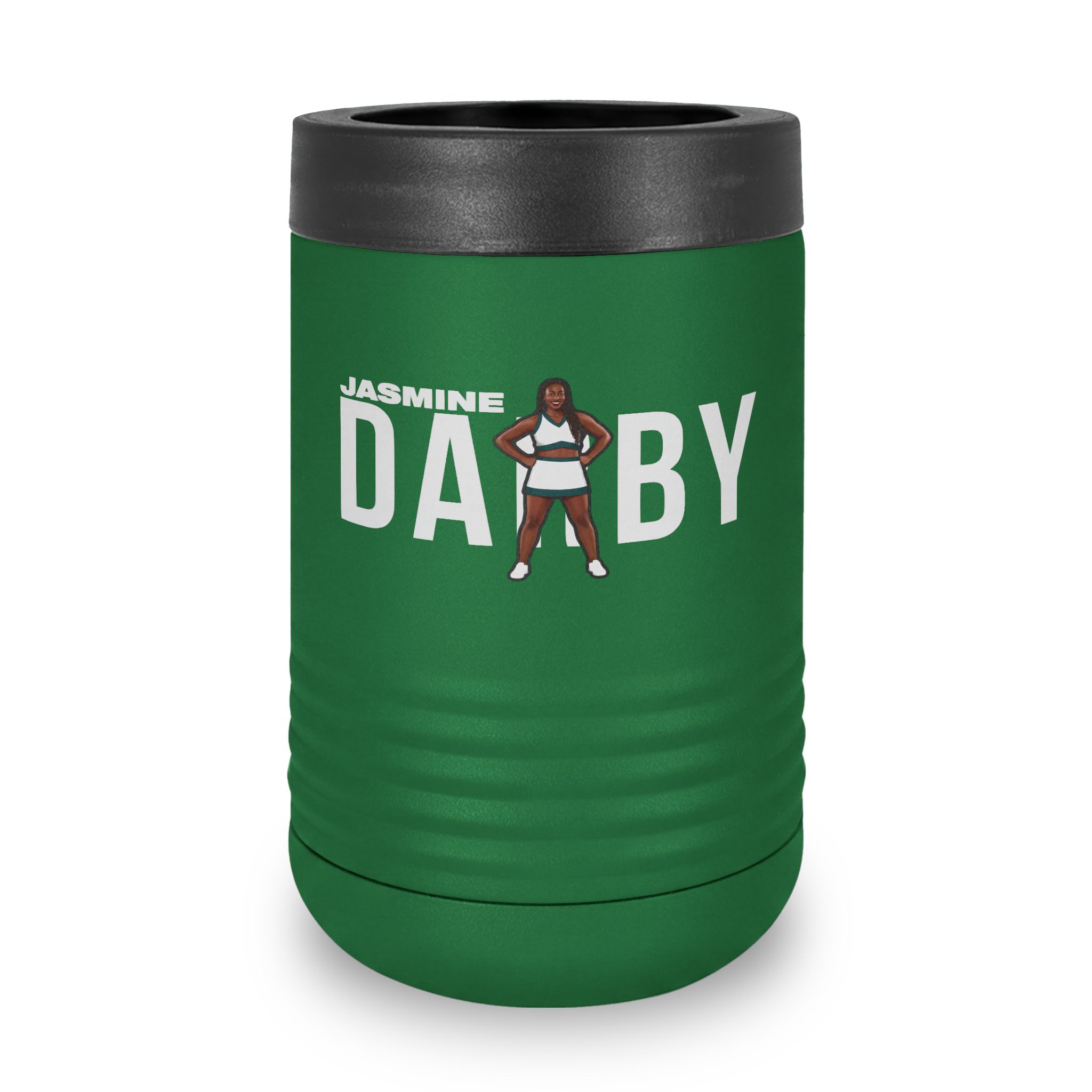 Stainless Can Cooler — character_player_name in Green