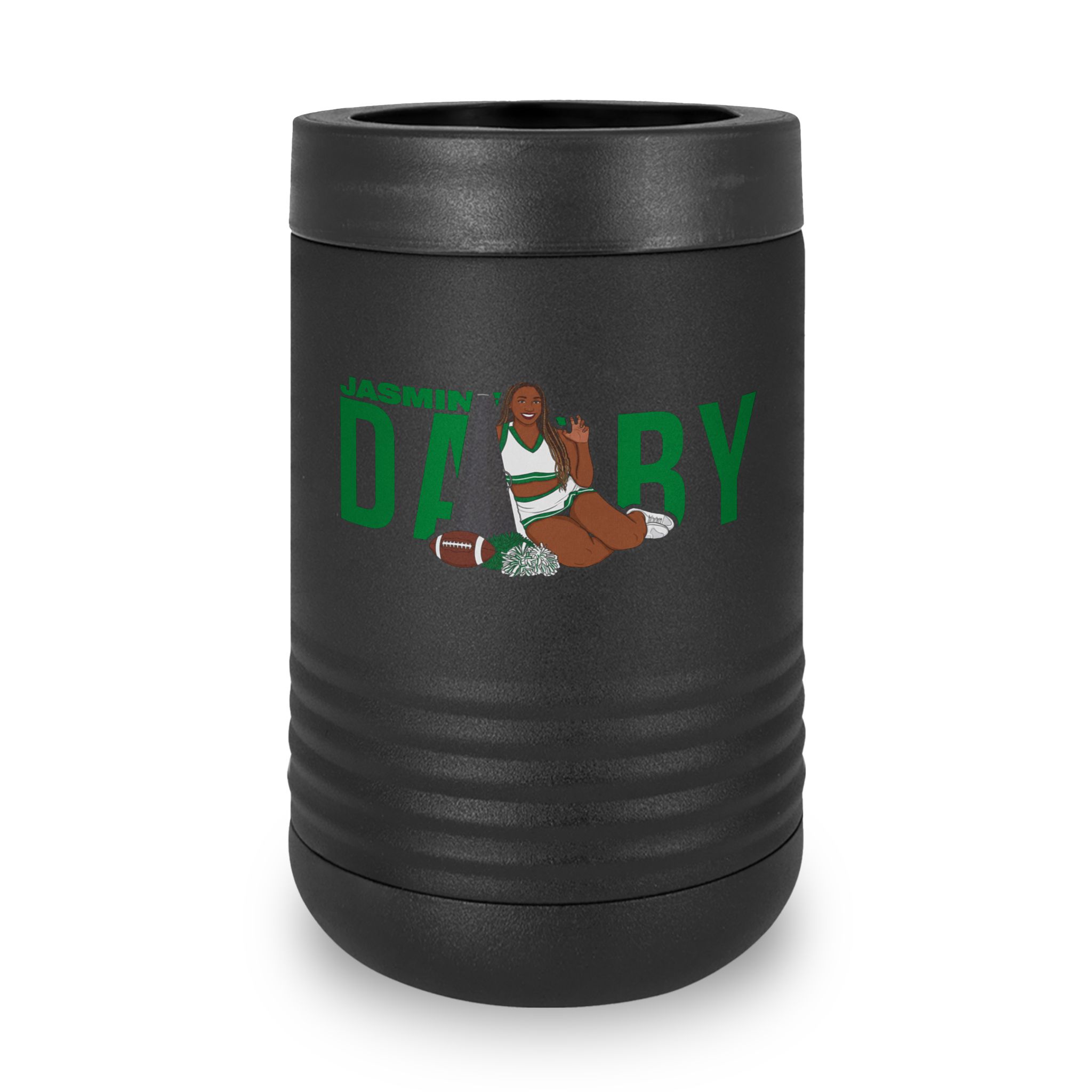 Stainless Can Cooler — character_player_name in Black