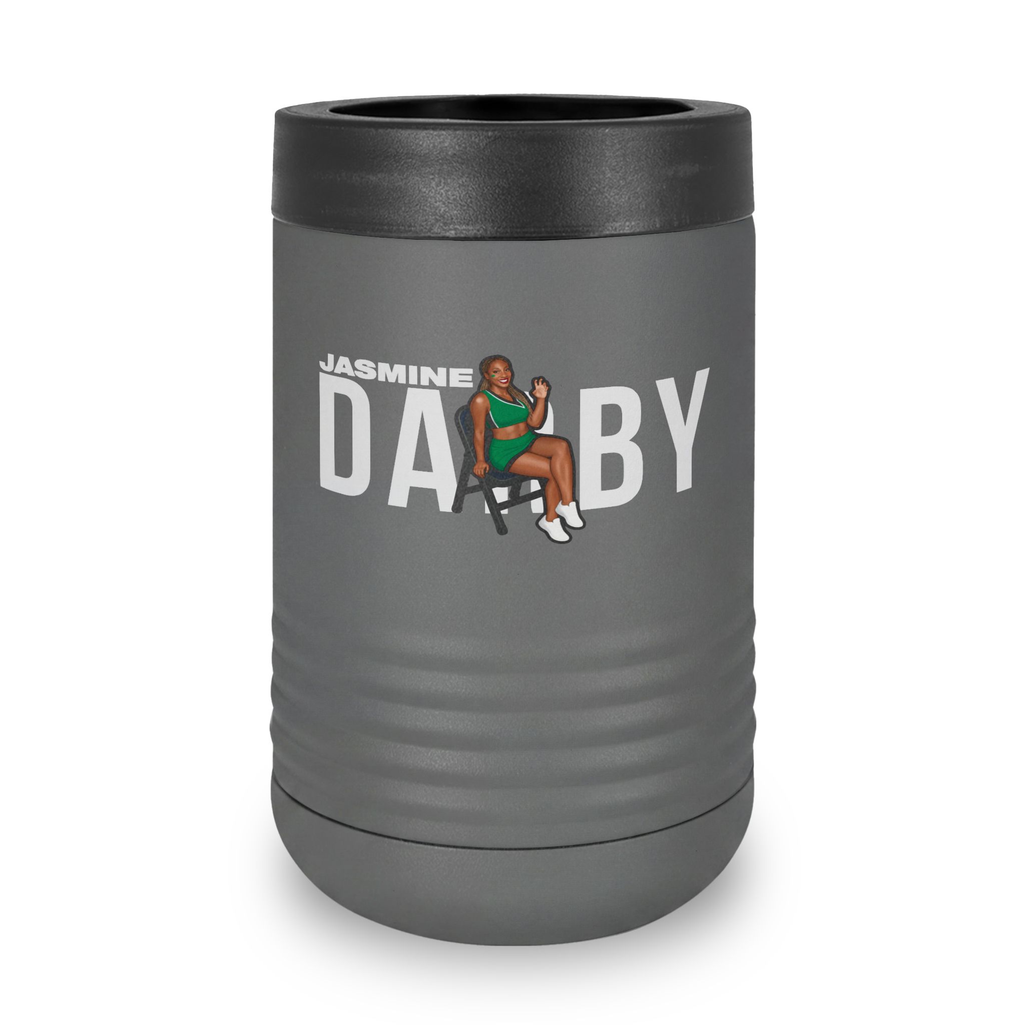 Stainless Can Cooler — character_player_name in Grey