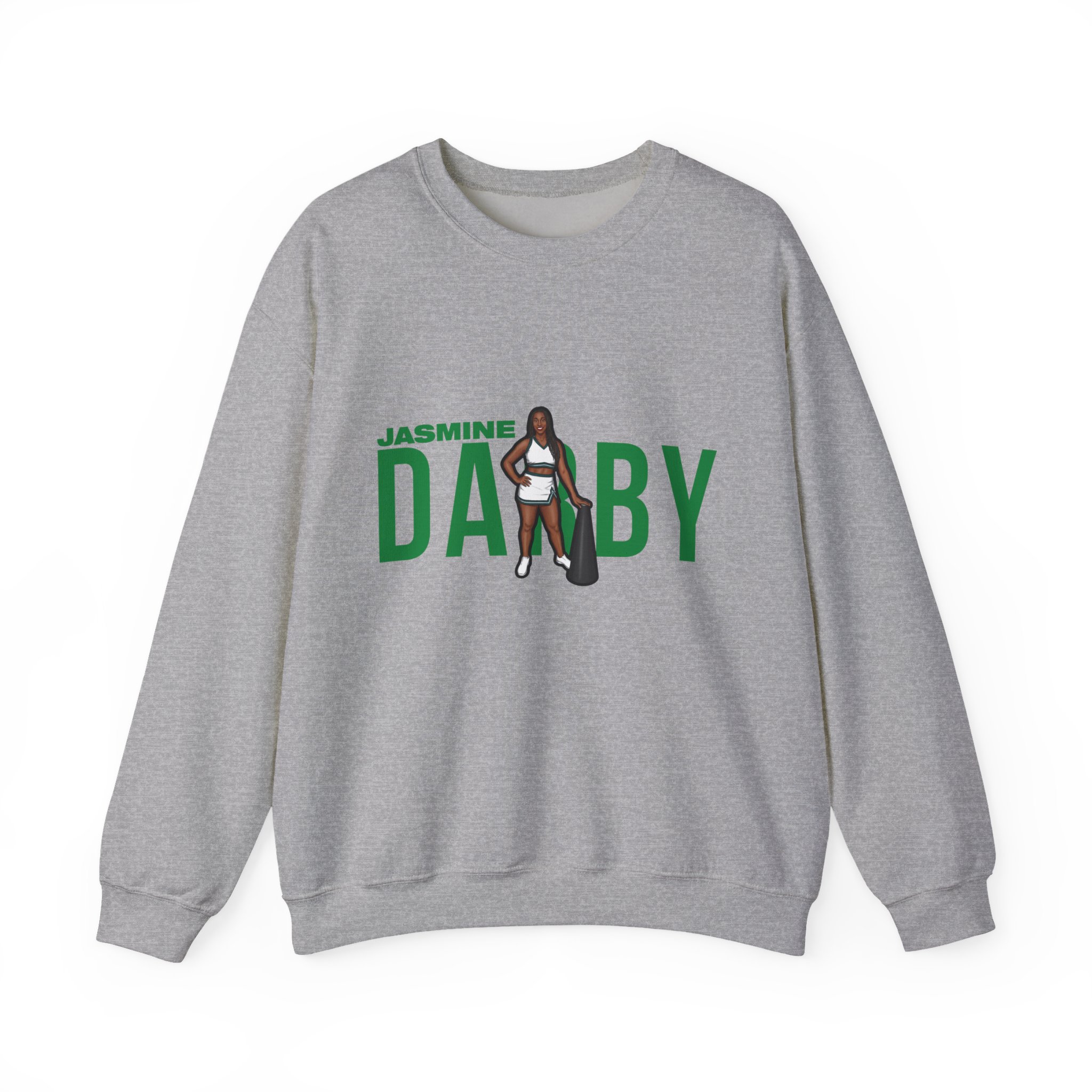 Crewneck Sweatshirt — character_player_name in Grey