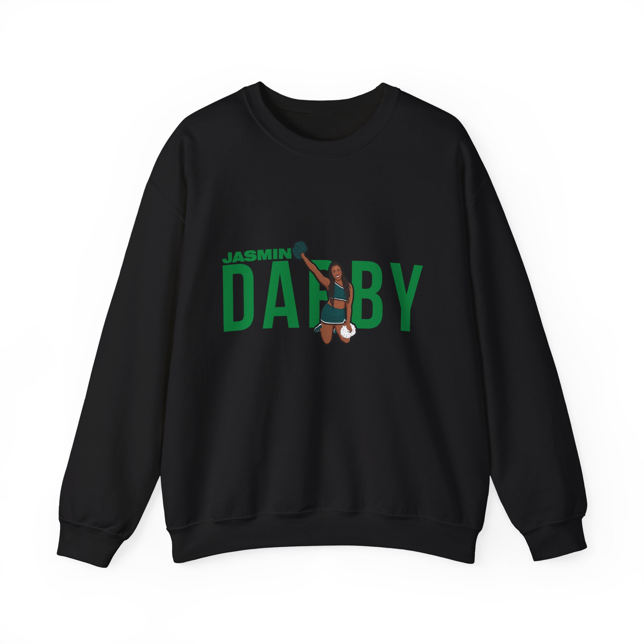 Crewneck Sweatshirt — character_player_name in Black