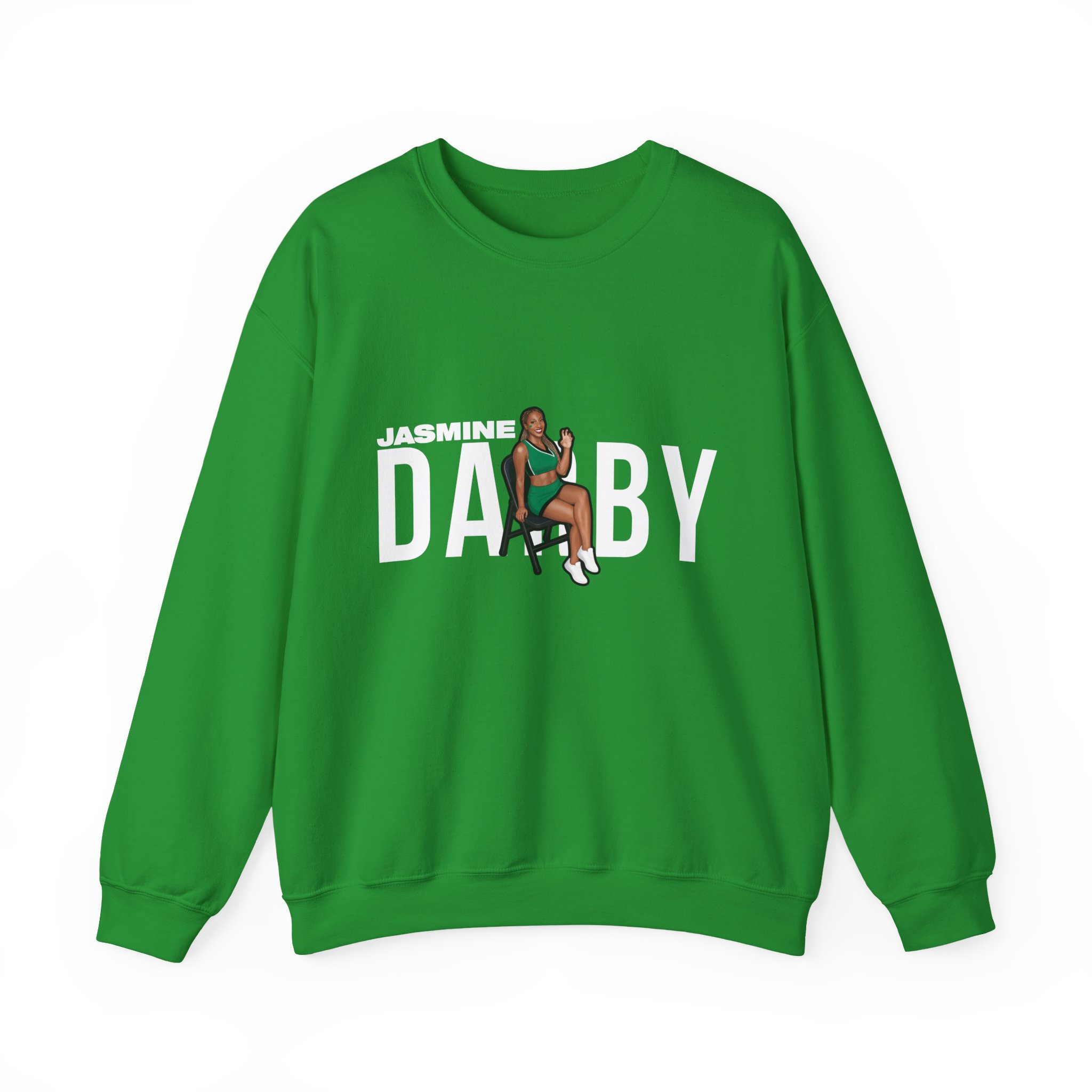 Crewneck Sweatshirt — character_player_name in Green