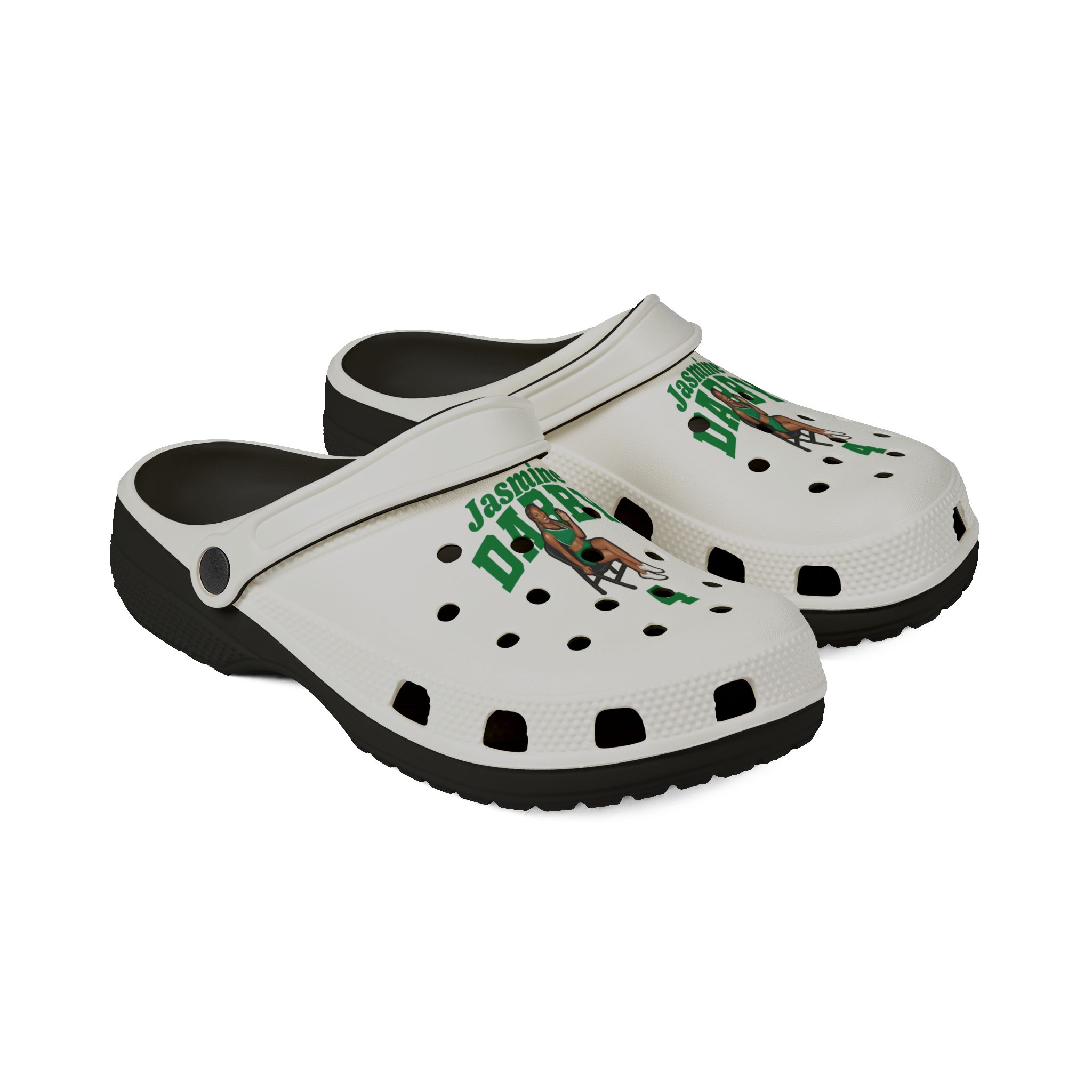 Rubber Clogs — character_signature_arch in Black