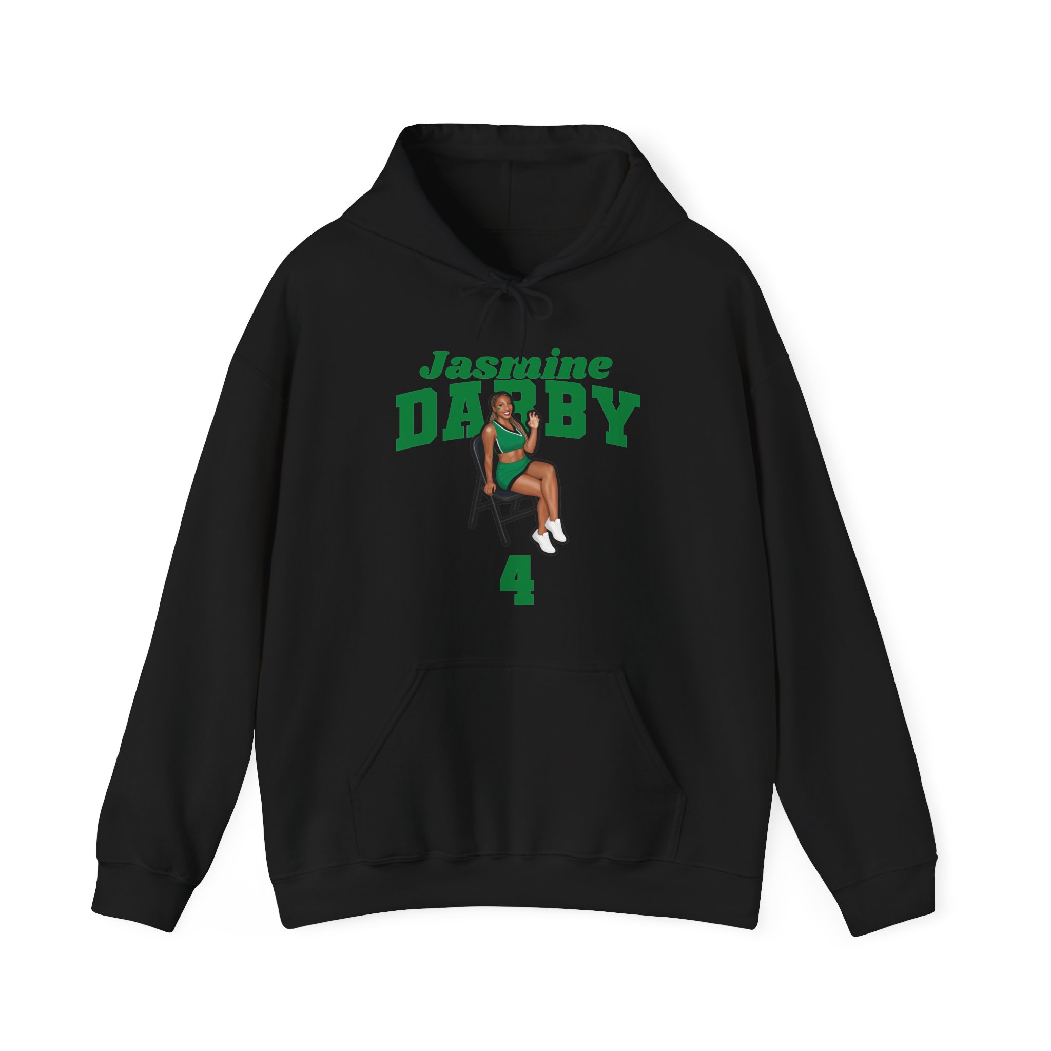 Hoodie — character_signature_arch in Black