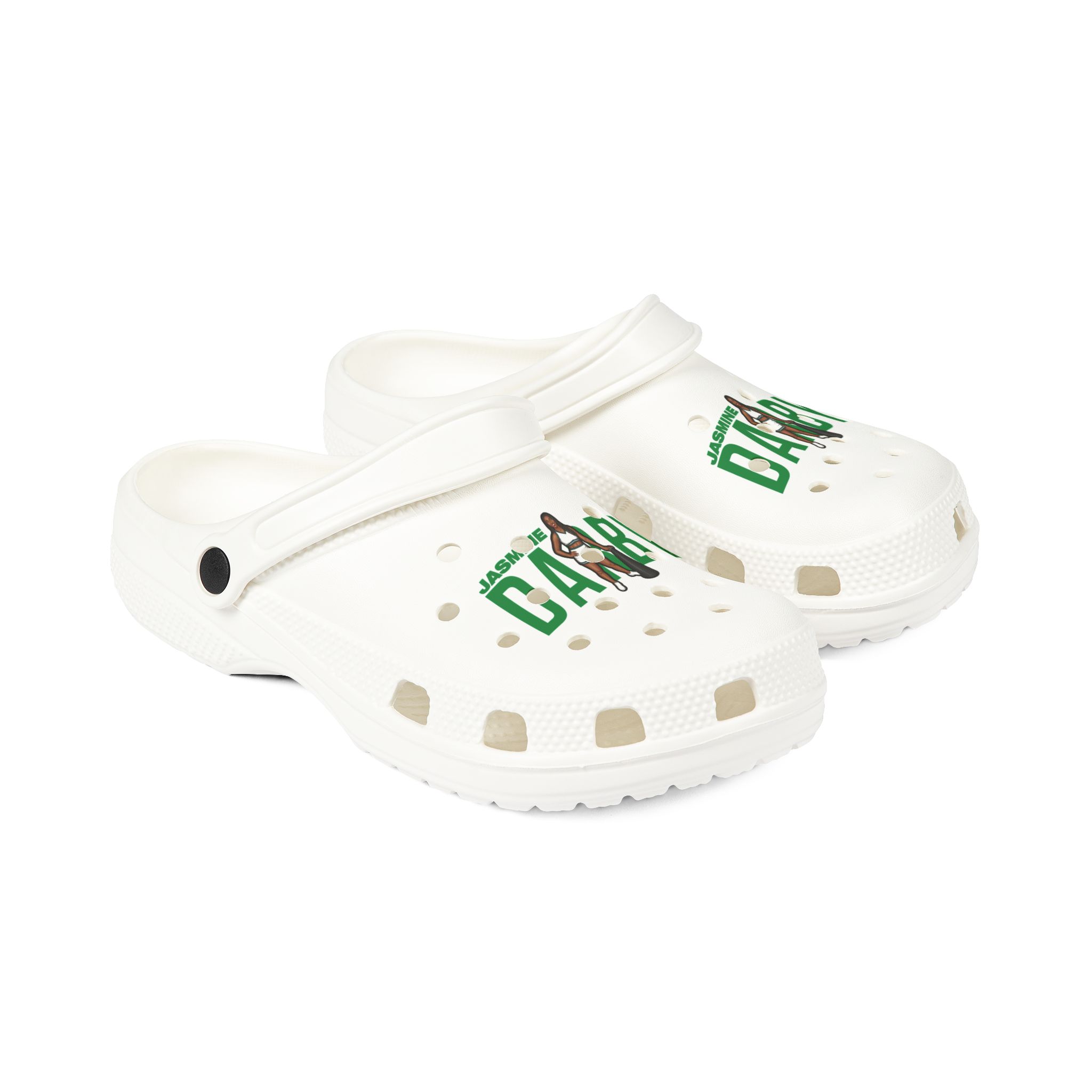 Rubber Clogs — character_player_name in White