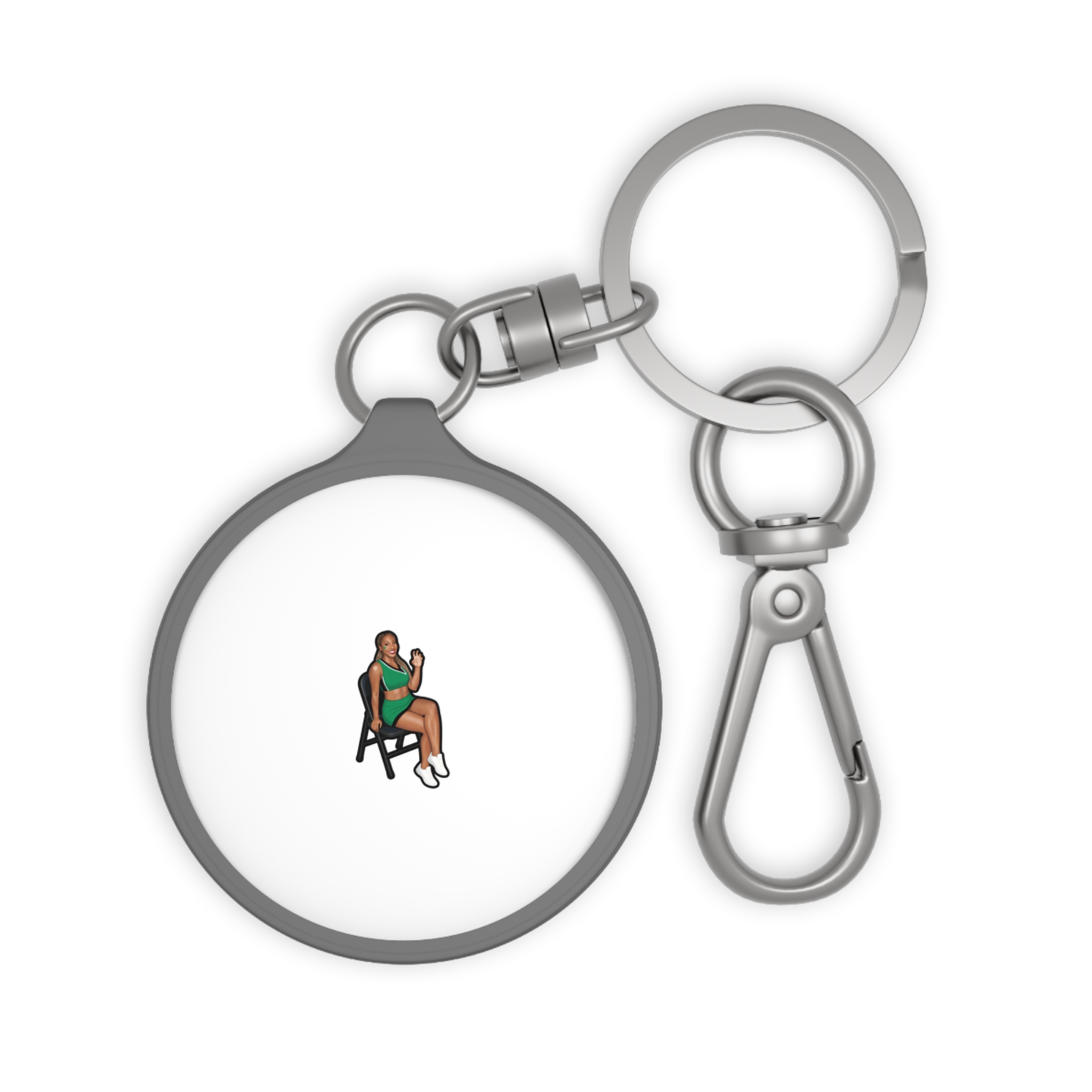 Keychain — character_player_name in Grey