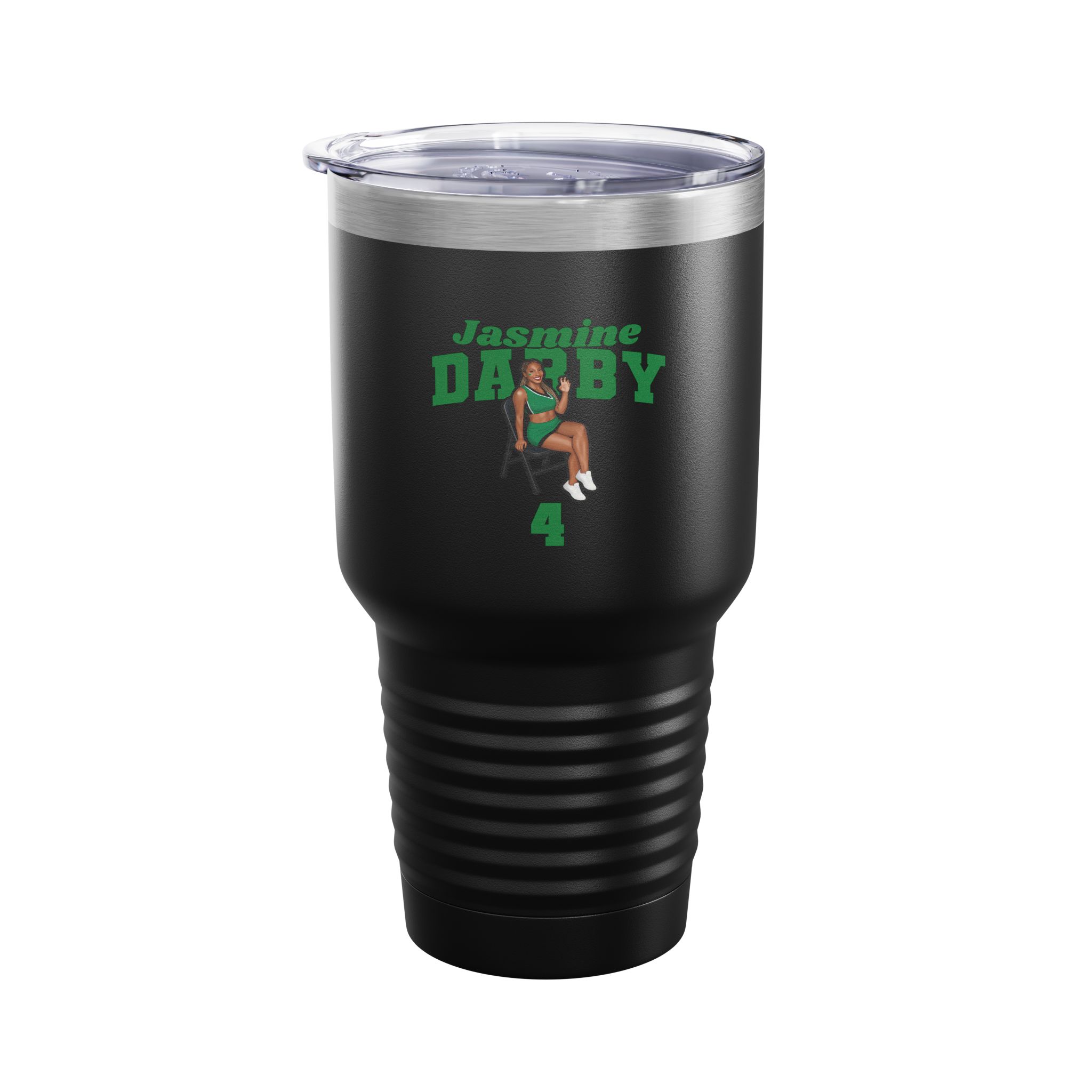 30oz Tumbler — character_signature_arch in Black