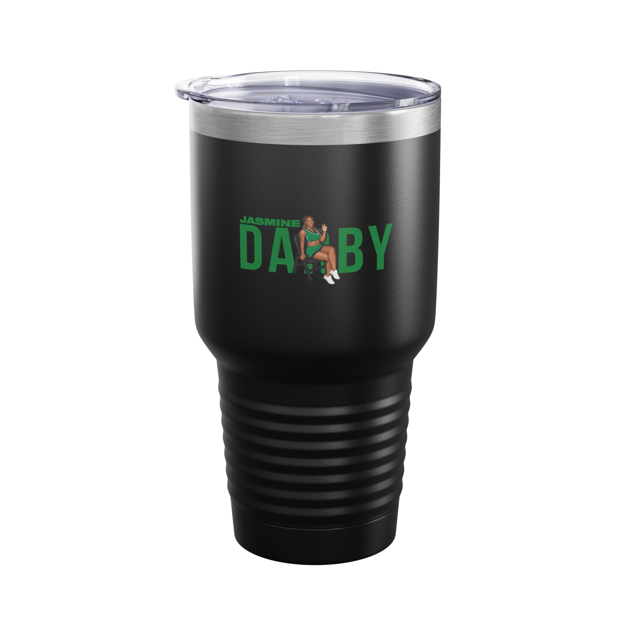 30oz Tumbler — character_player_name in Black