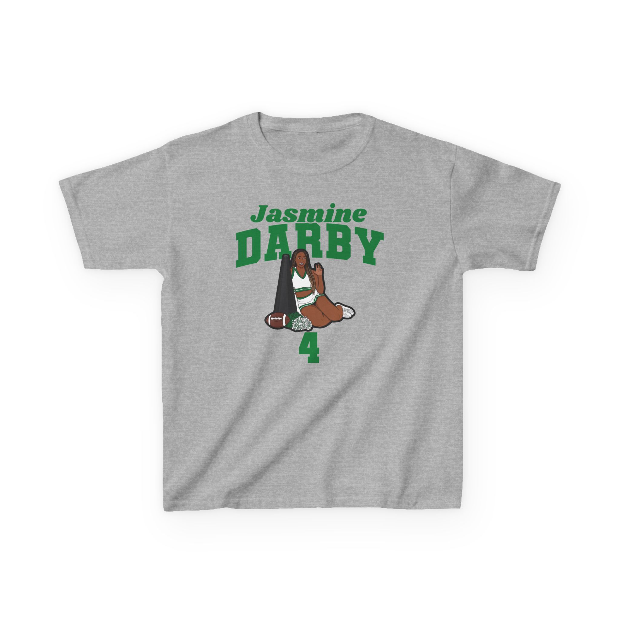 Youth Tee — character_signature_arch in Grey