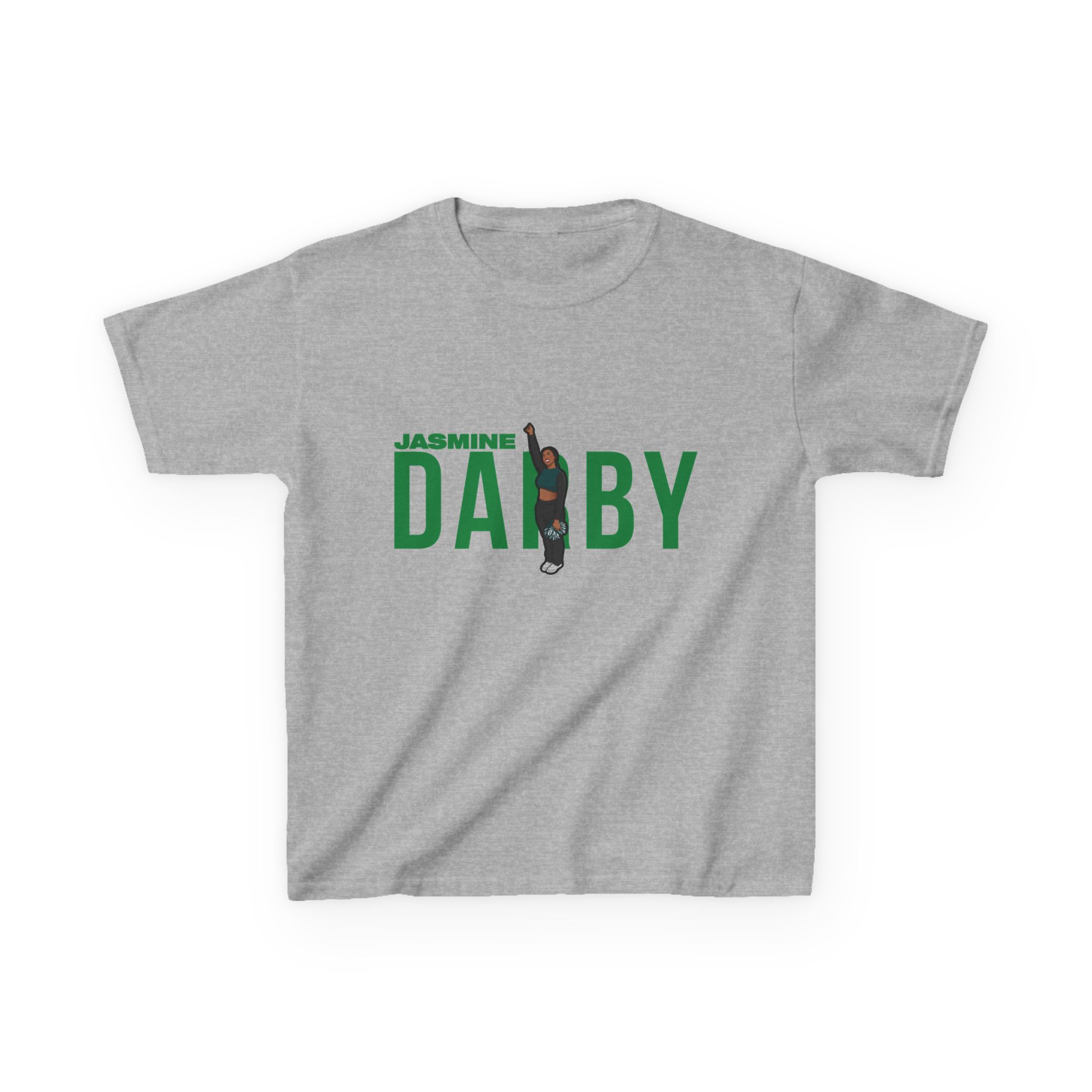 Youth Tee — character_player_name in Grey