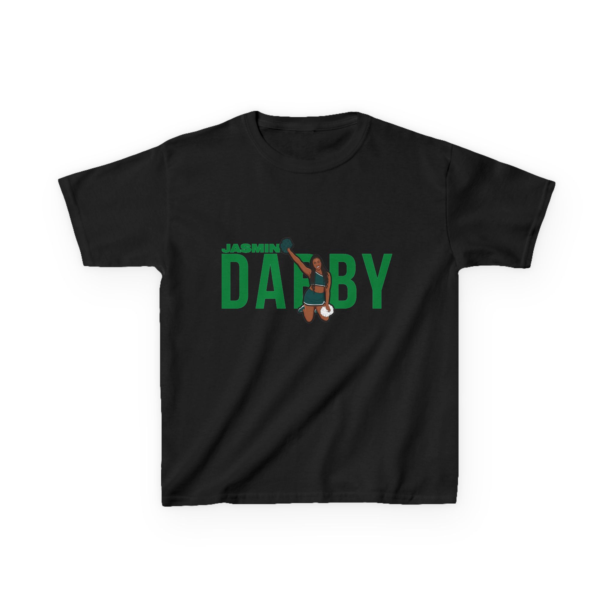 Youth Tee — character_player_name in Black