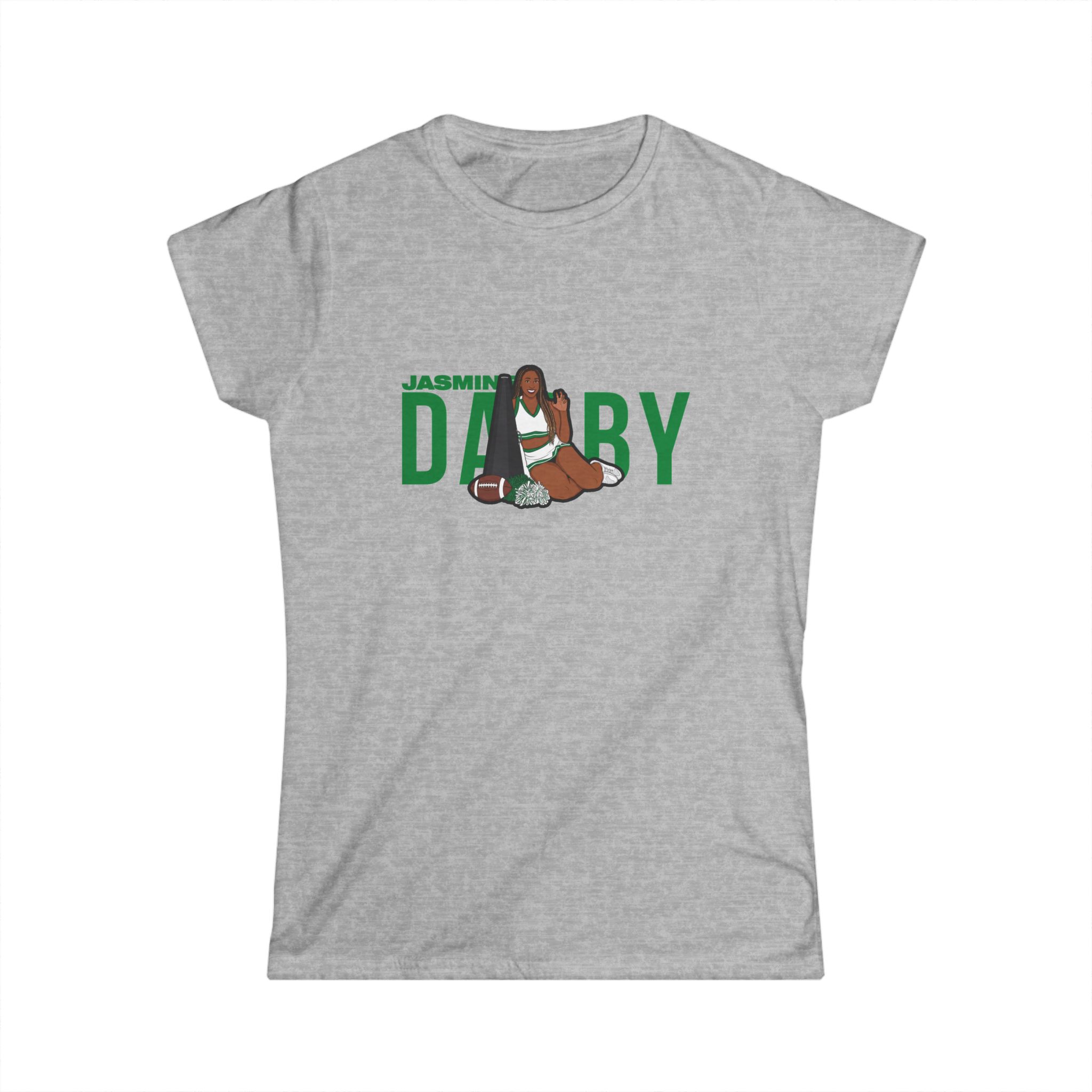 Women's Softstyle Tee — character_player_name in Grey