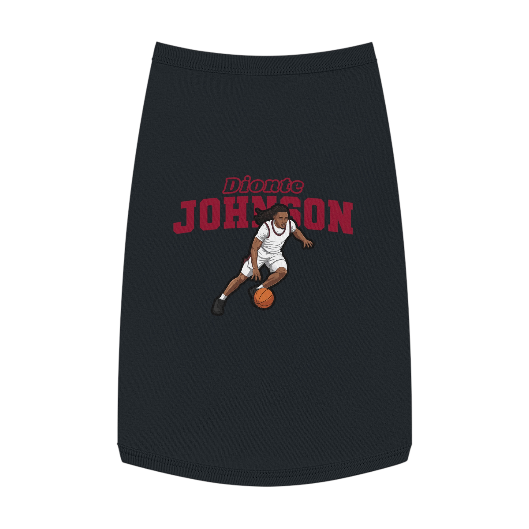 Pet Tank Top — character_name_arch in Black