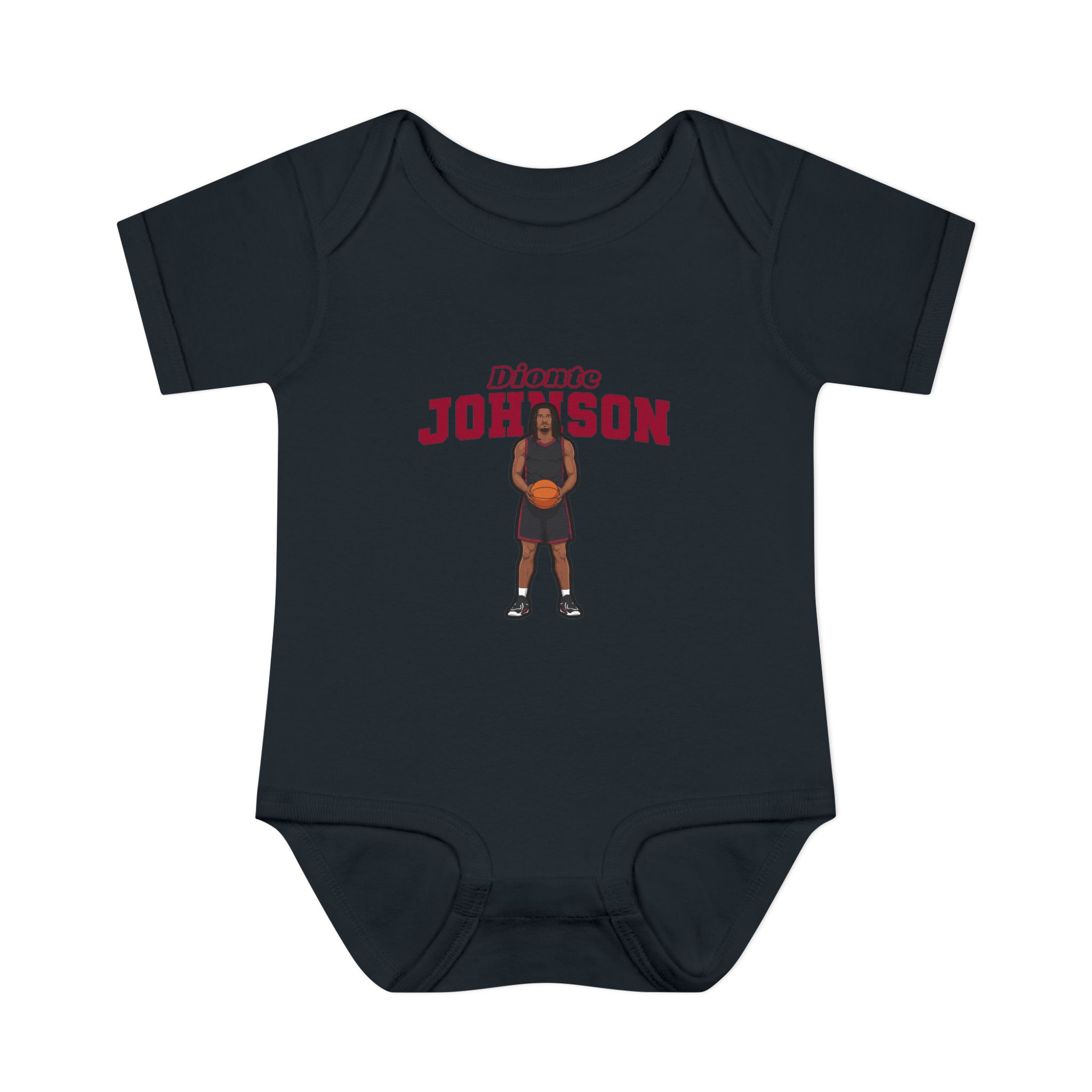 Baby Onesie — character_name_arch in Black