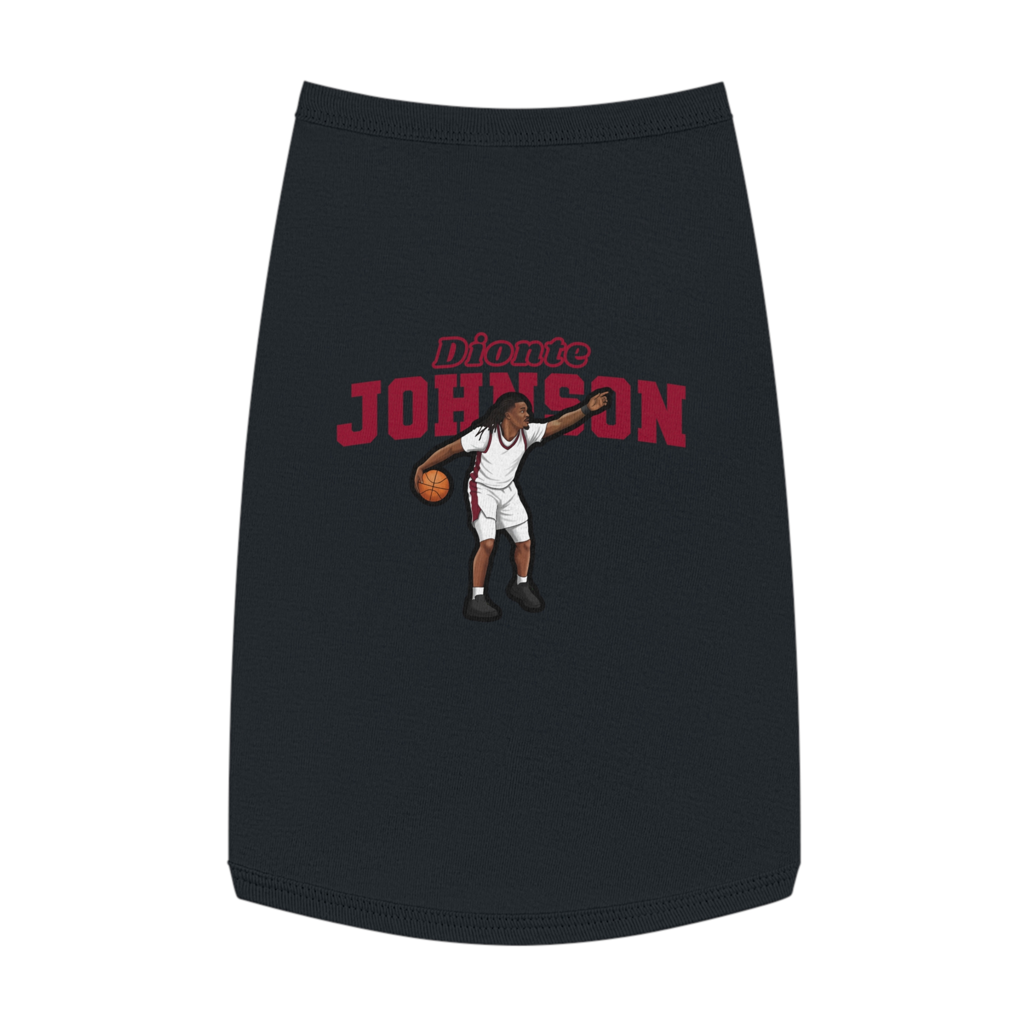 Pet Tank Top — character_name_arch in White